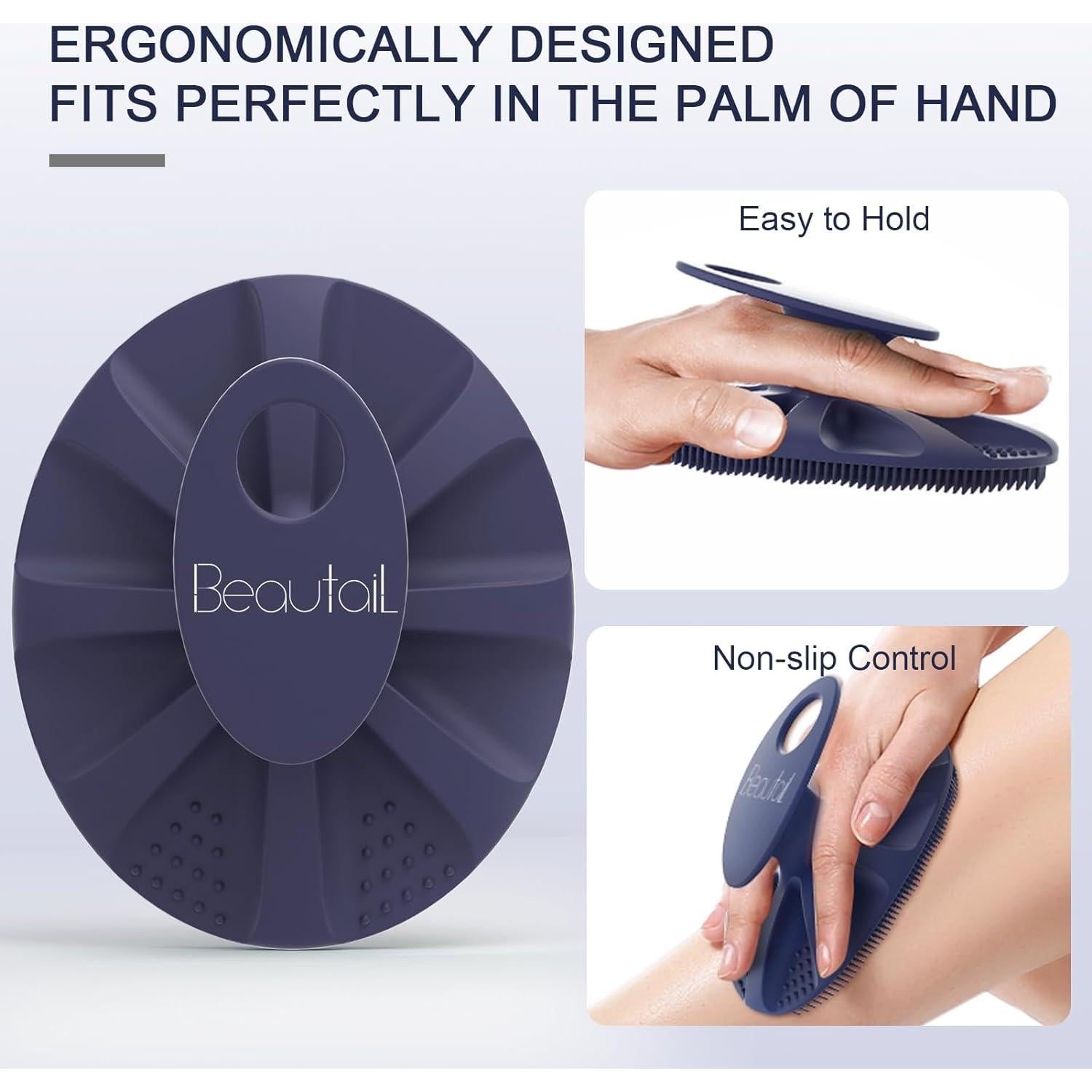 Esponja de Cuerpo de Silicona BEAUTAIL Azul Exfoliante