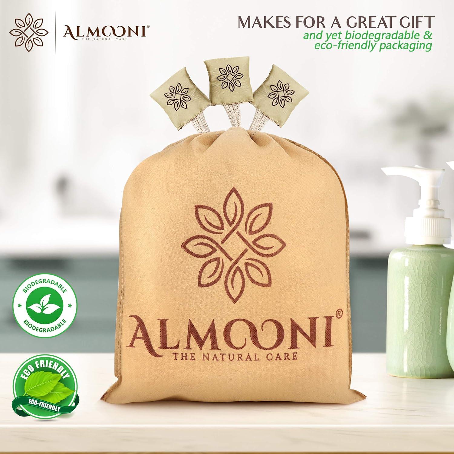 Esponja de Lufa Natural Almooni Exfoliante 3 Unidades