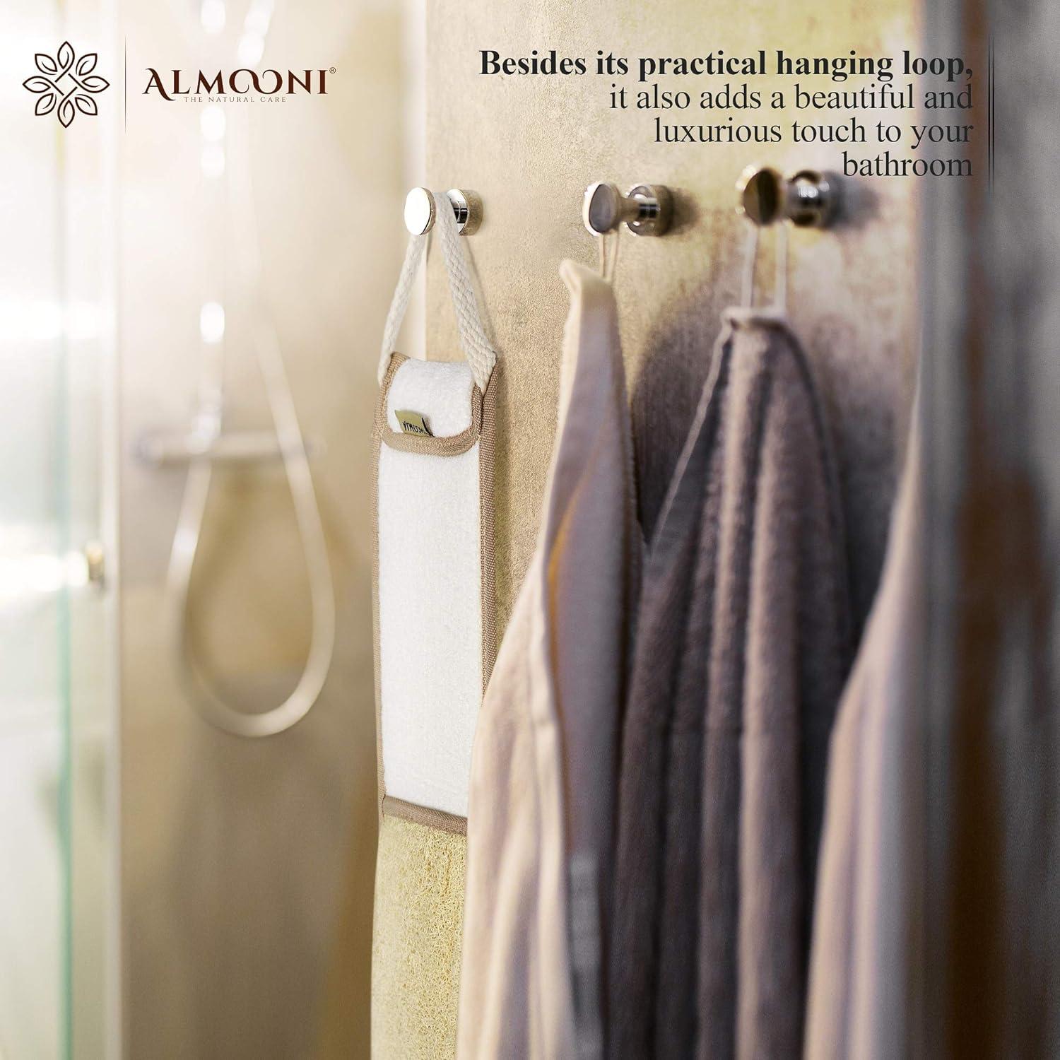 Esponja Exfoliante de Lufa Natural Almooni para Ducha 1 Unidad