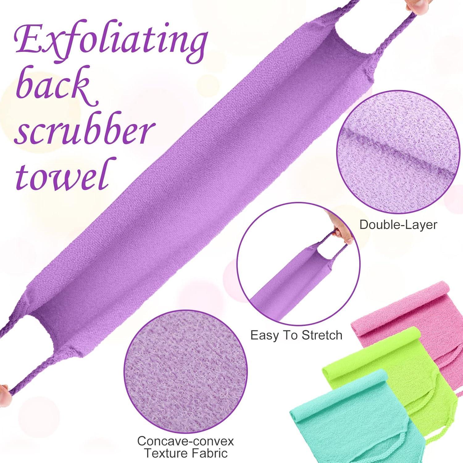 Fregador Exfoliante de Espalda Moukeren 4 Piezas Nylon