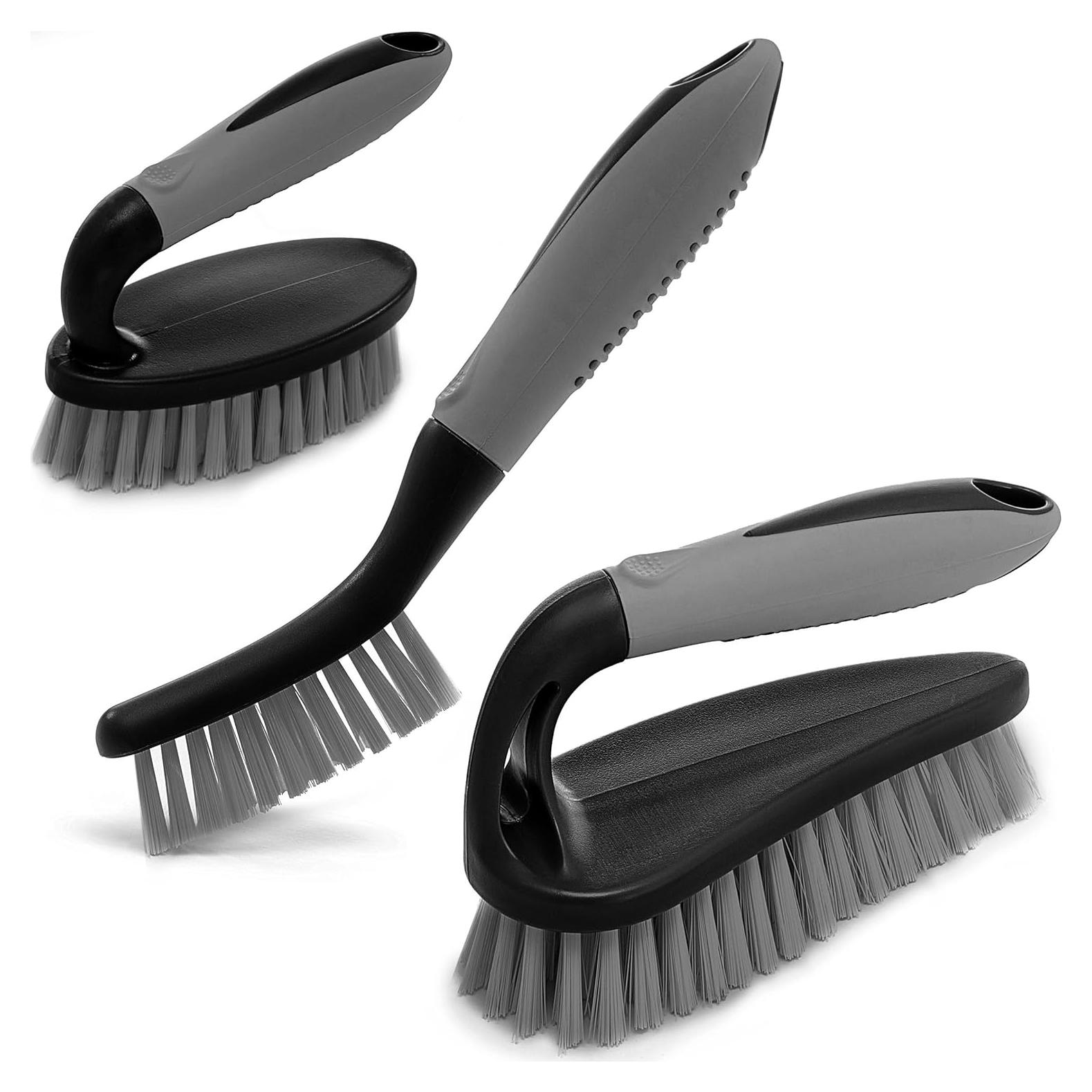 Juego de 3 cepillos de limpieza Trazon - Mango ergonómico