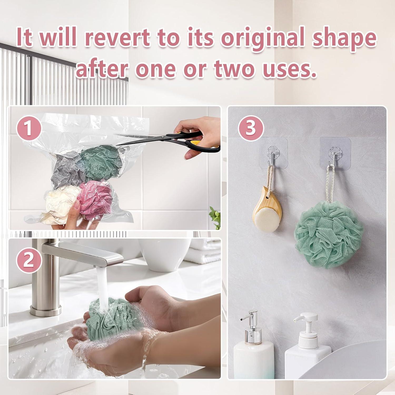 Esponja de Baño Lufa RNOAFMU 11.43 cm Exfoliante 4 Colores