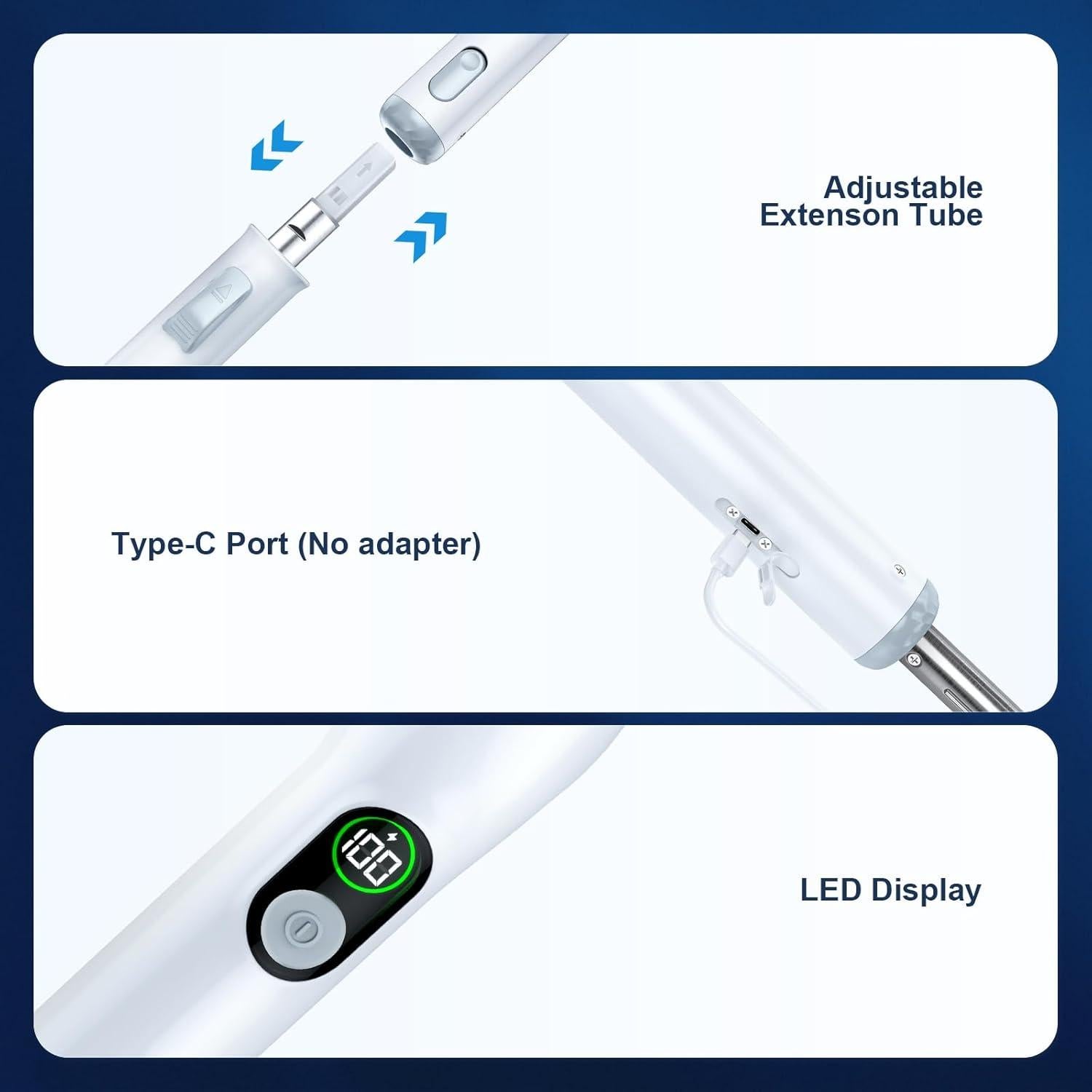 Cepillo Eléctrico Giratorio LABIGO KS-2630 con 6 Cabezas