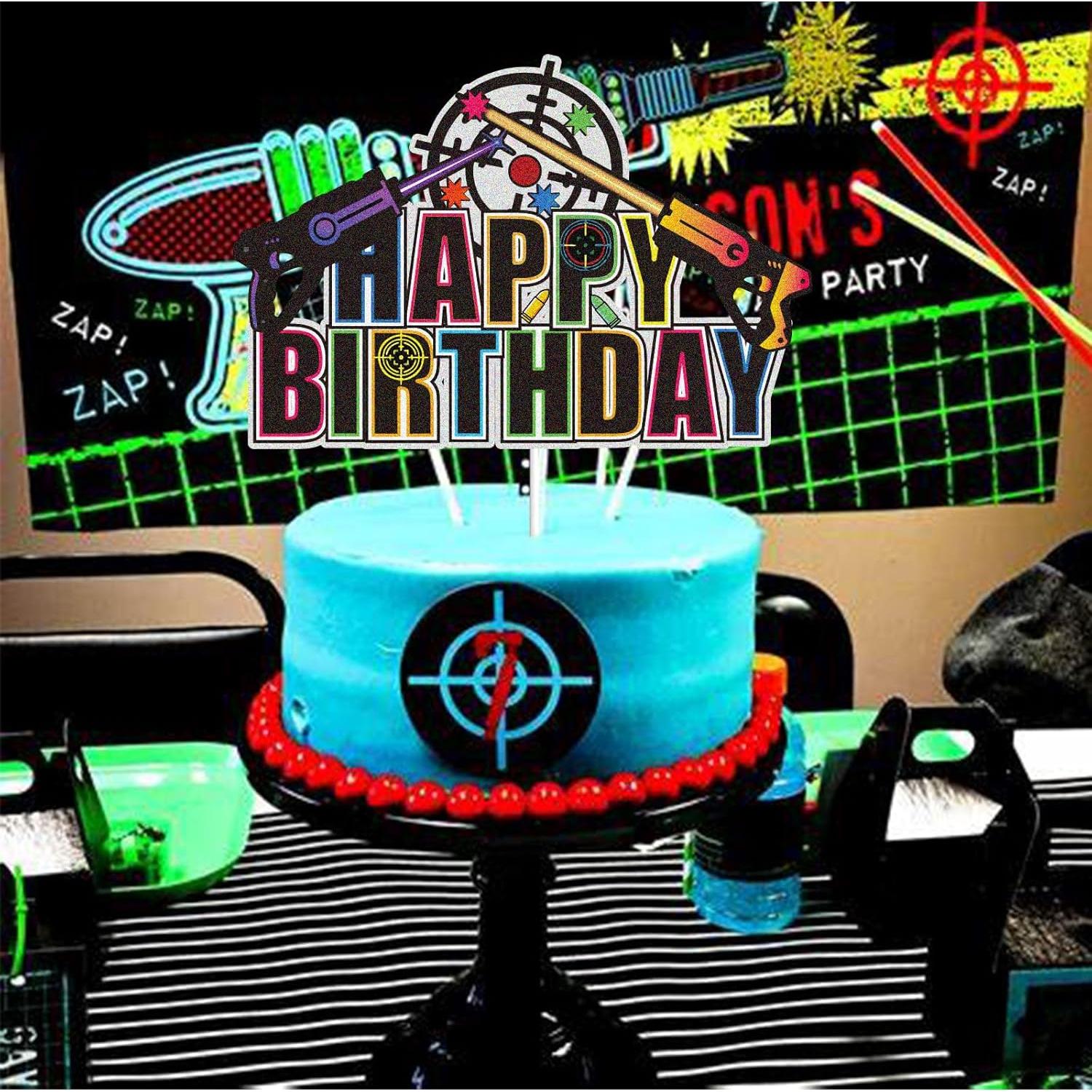 Topper de Pastel de Cumpleaños Feliz Kewey 15cm Decoración Fiesta