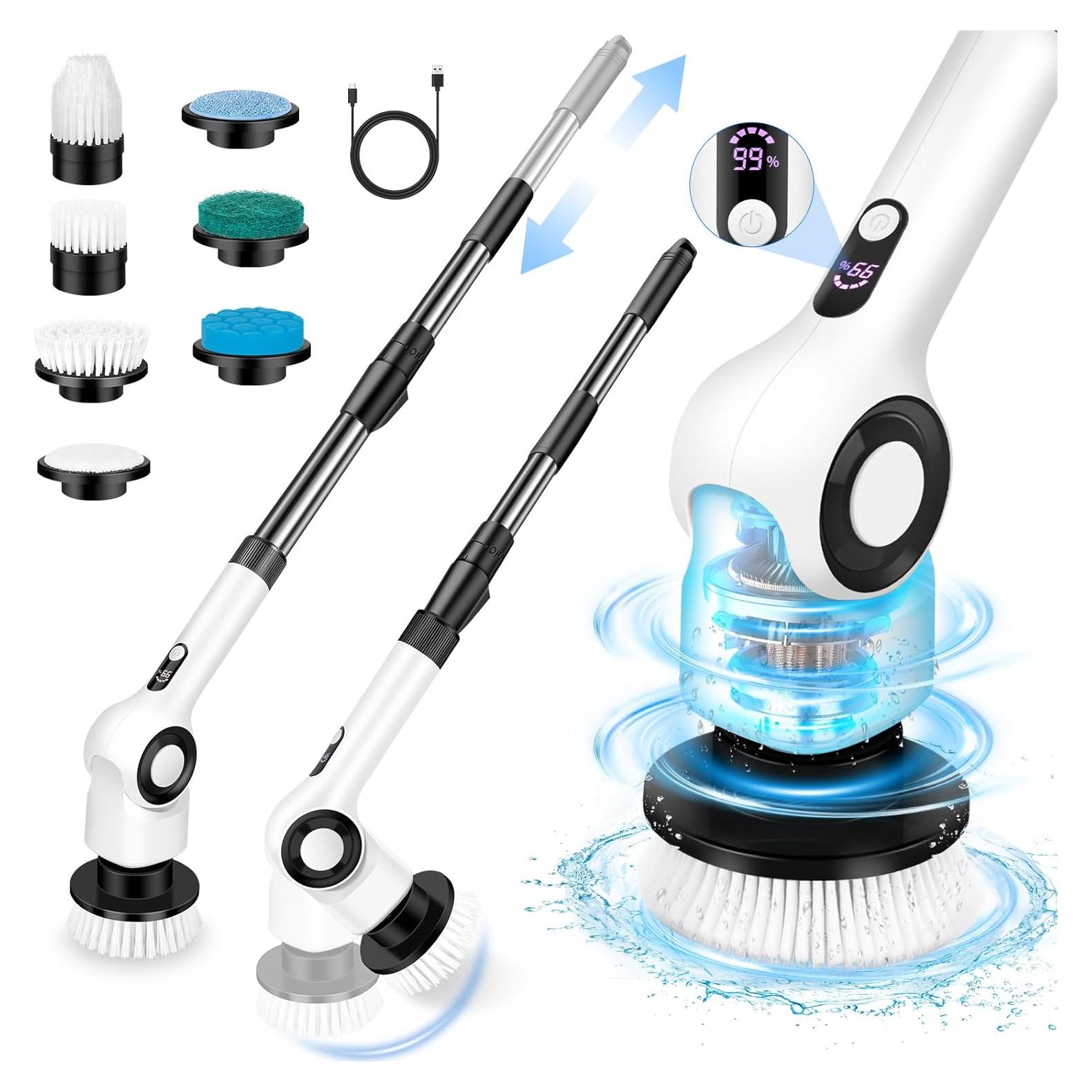 Limpiador Eléctrico TidyneSS con 7 Cepillos y 3 Velocidades