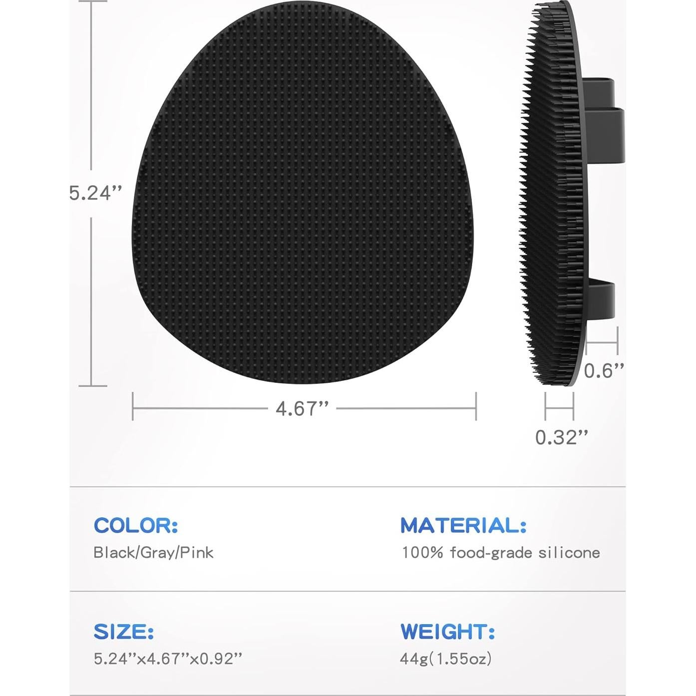 Conjunto Exfoliador de Espalda y Guante Manmihealth Negro