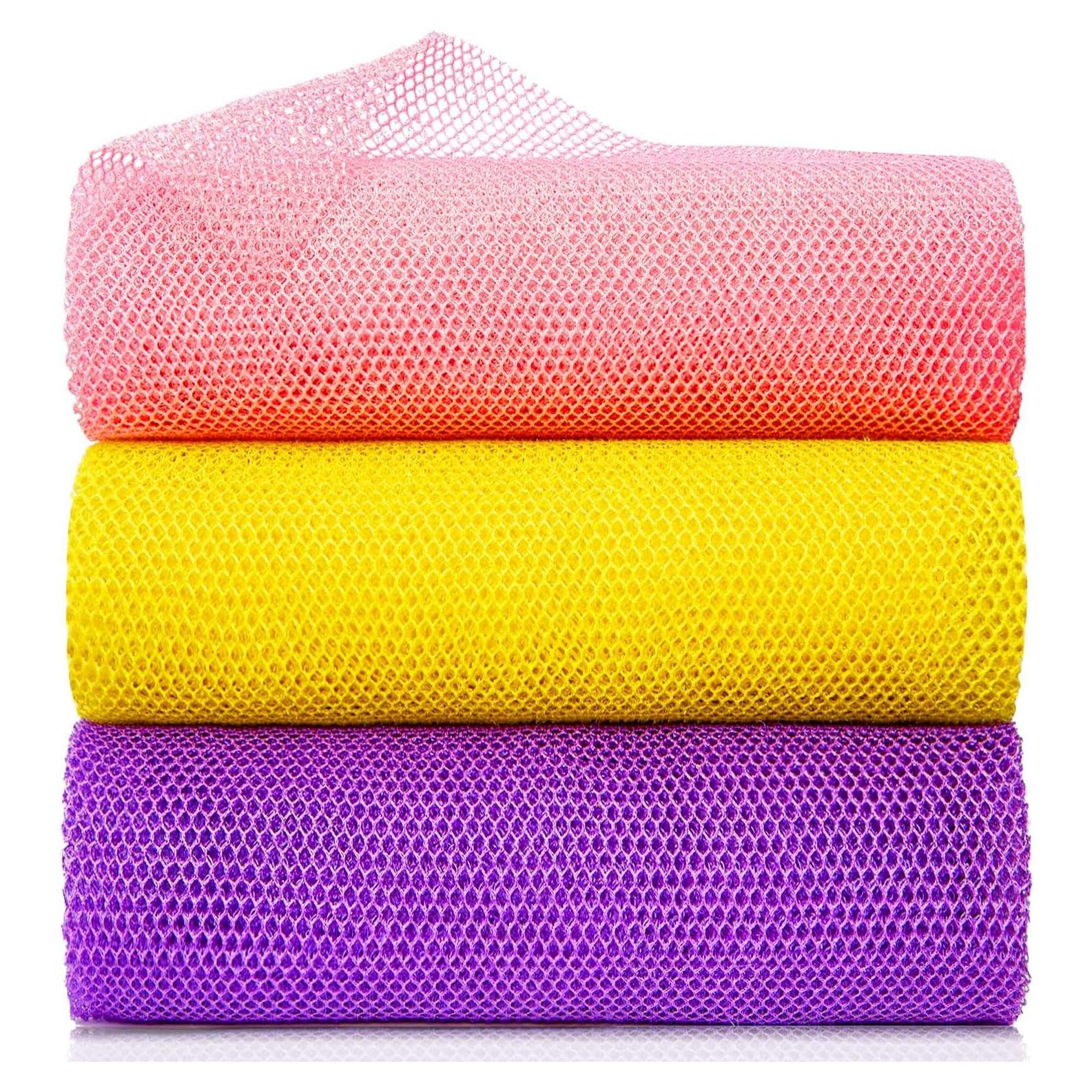 Esponja de Baño Exfoliante Africana GIGULES 3 Piezas 80x30 cm