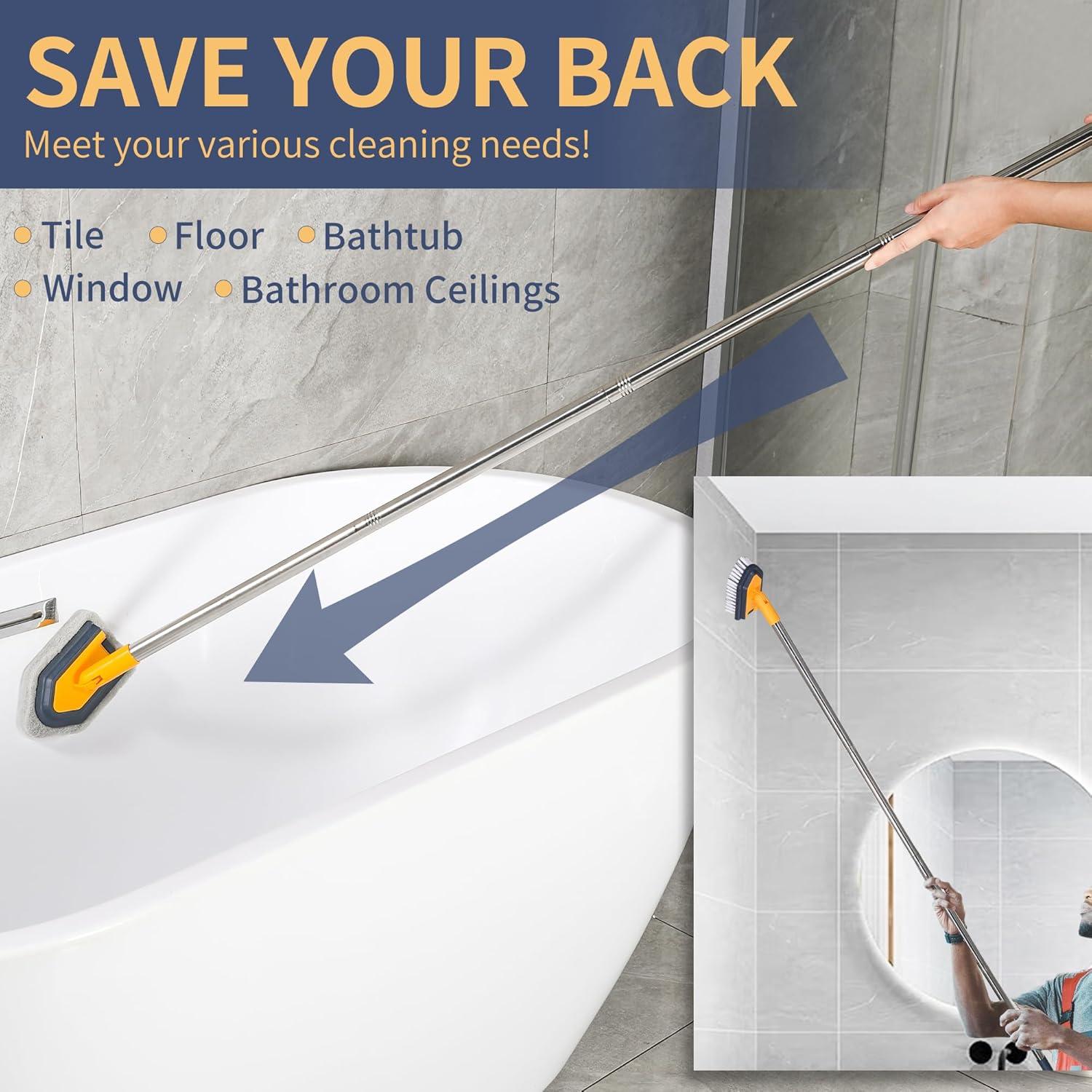 Cepillo Limpiador de Baño BOOMJOY 139,7 cm Mango Largo