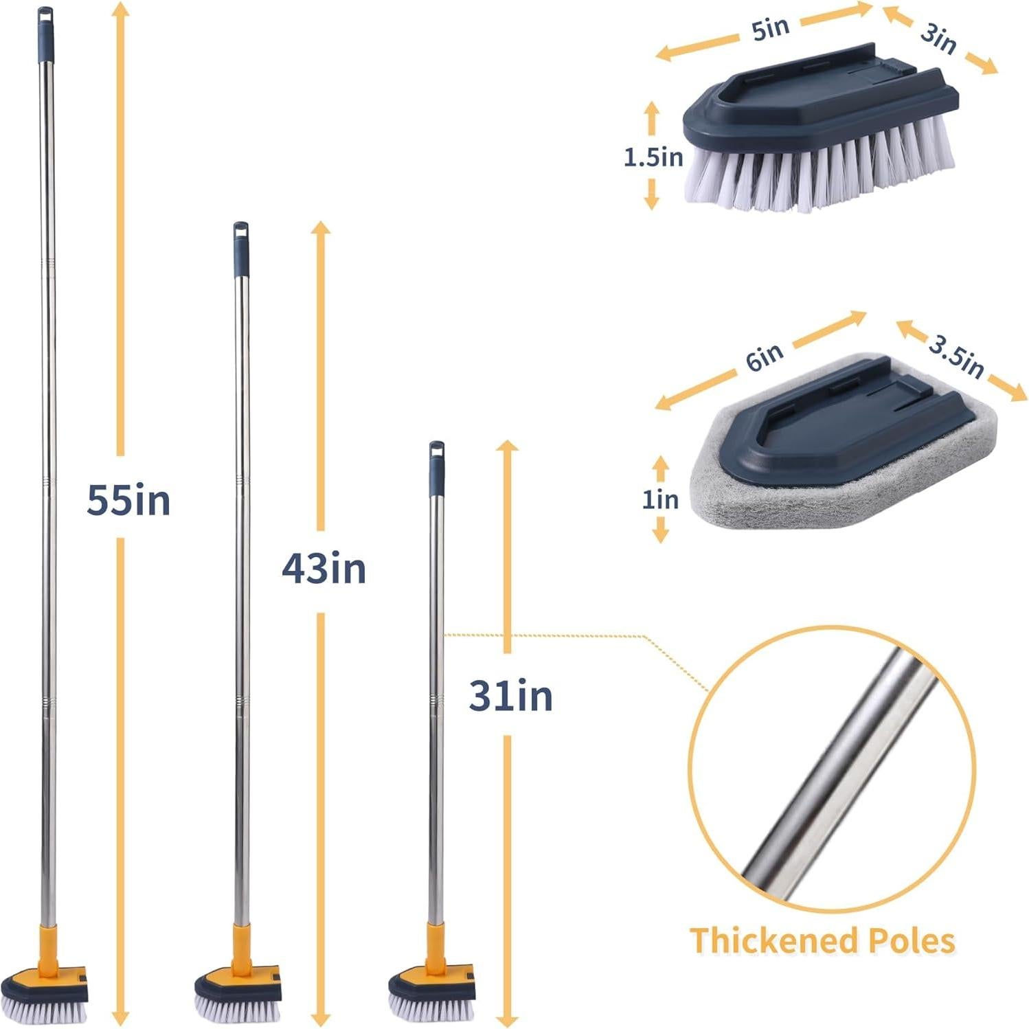 Cepillo Limpiador de Baño BOOMJOY 139,7 cm Mango Largo