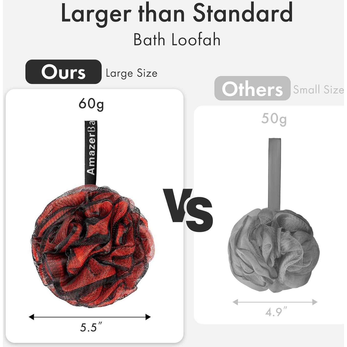 Esponja de Lufa Exfoliante AmazerBath - Set de 4 Colores