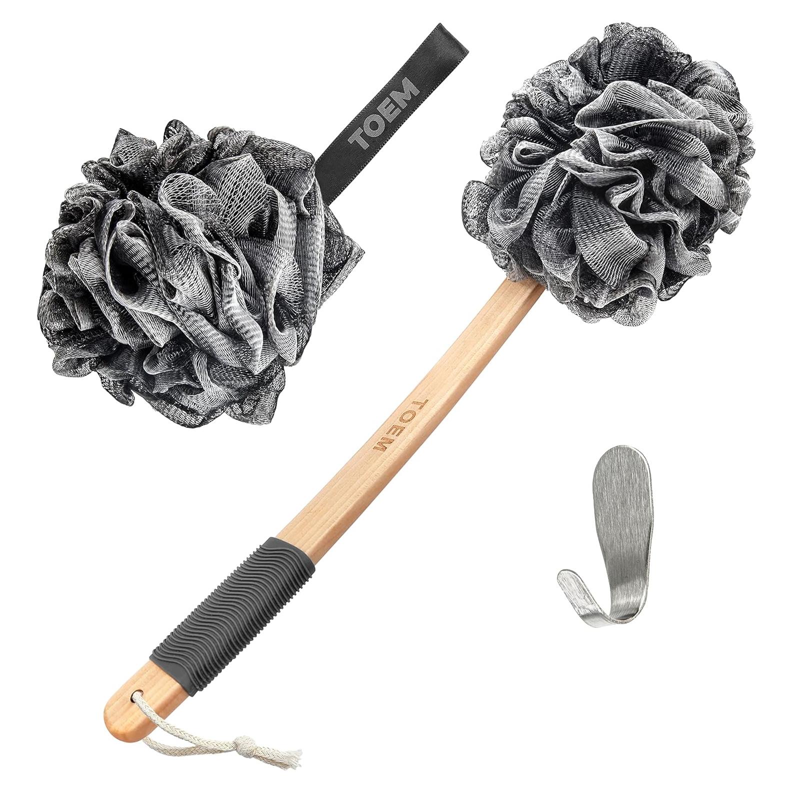 Esponja de Ducha Loofah con Mango Largo Toem 43 cm