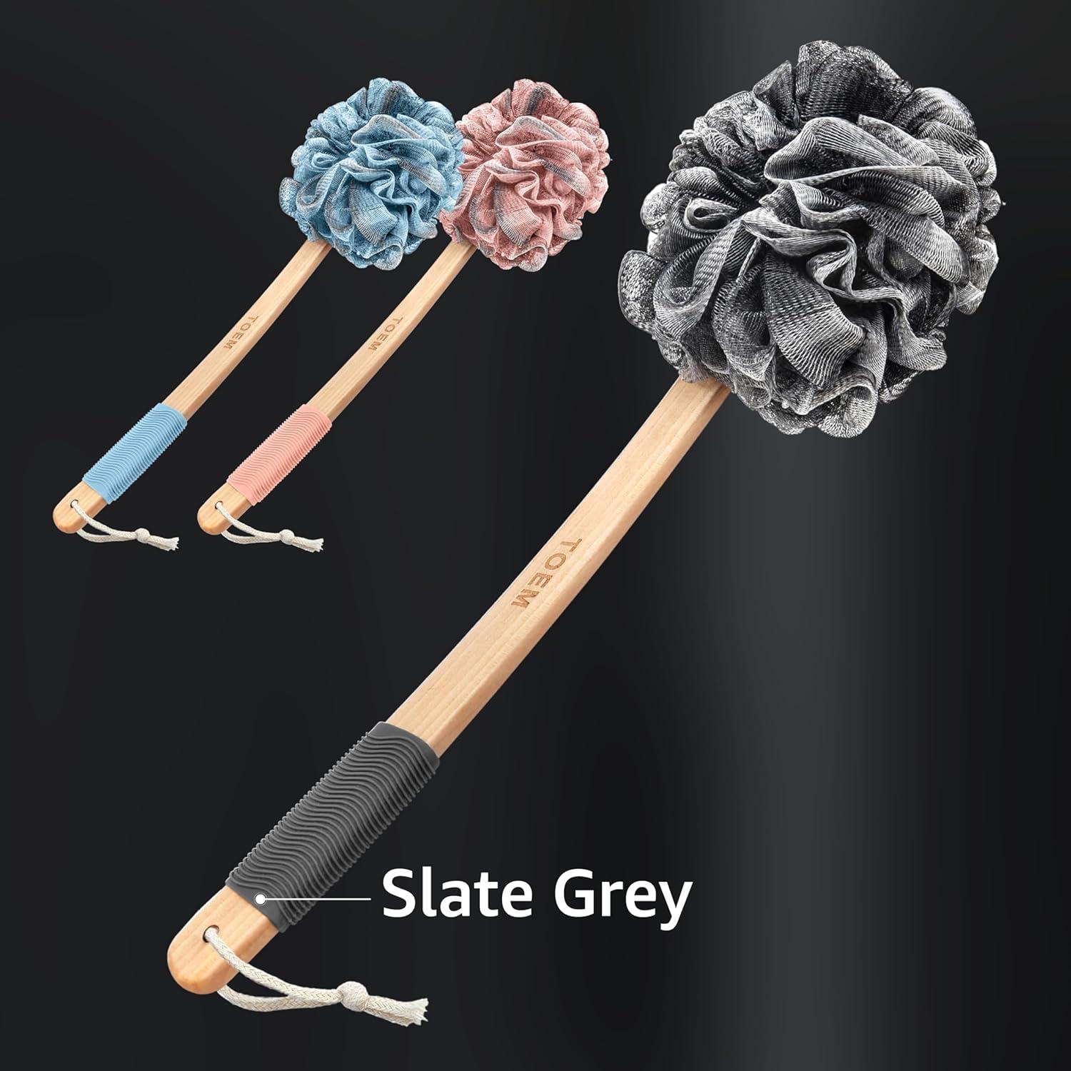 Esponja de Ducha Loofah con Mango Largo Toem 43 cm