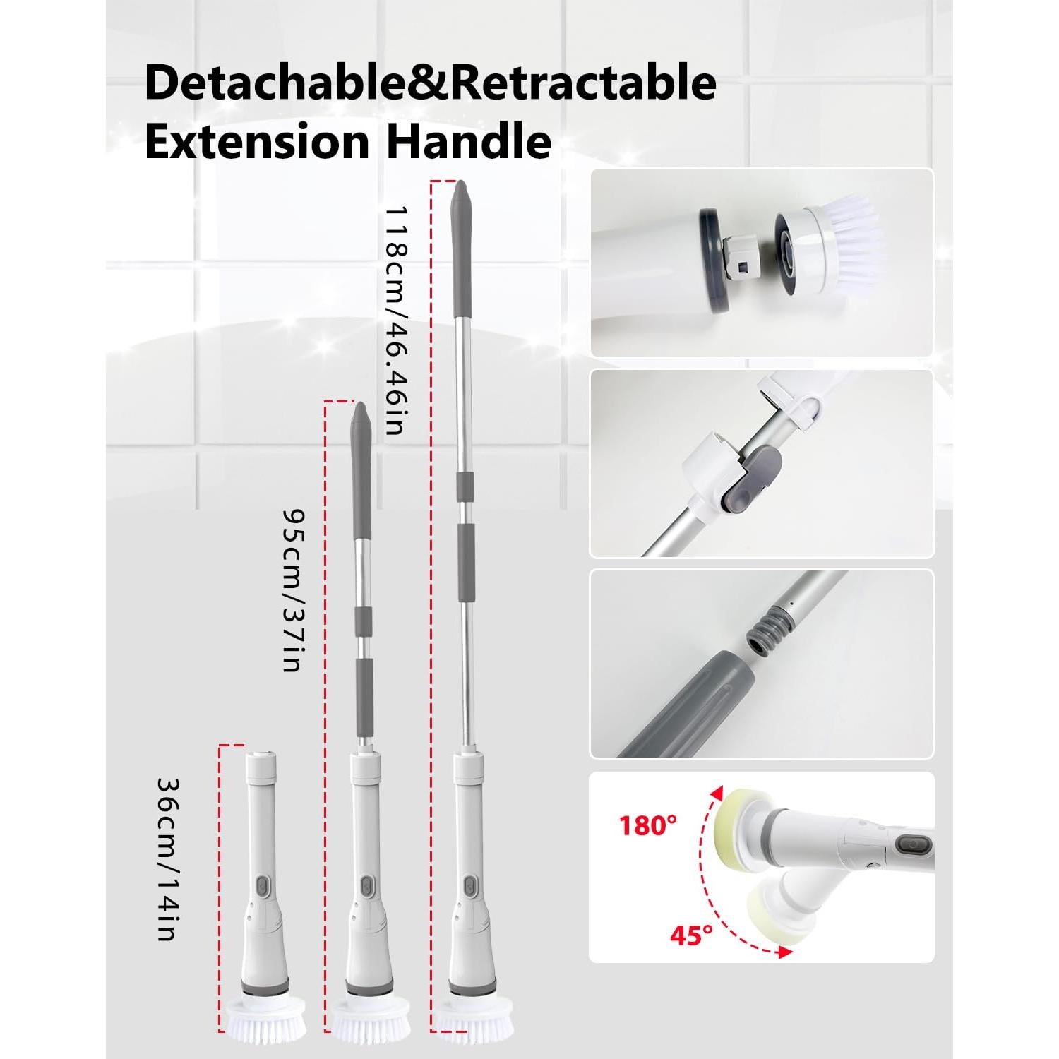 Cepillo de limpieza eléctrico UBeesize 8 cabezales IPX6
