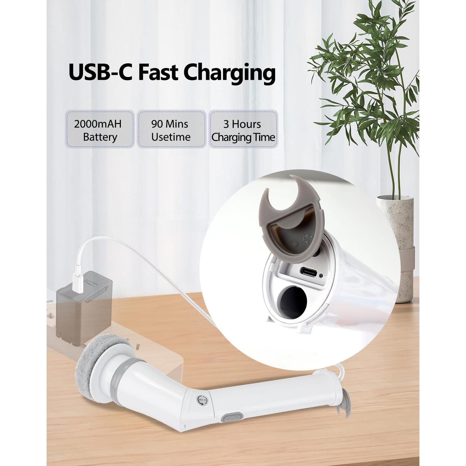 Cepillo de limpieza eléctrico UBeesize 8 cabezales IPX6