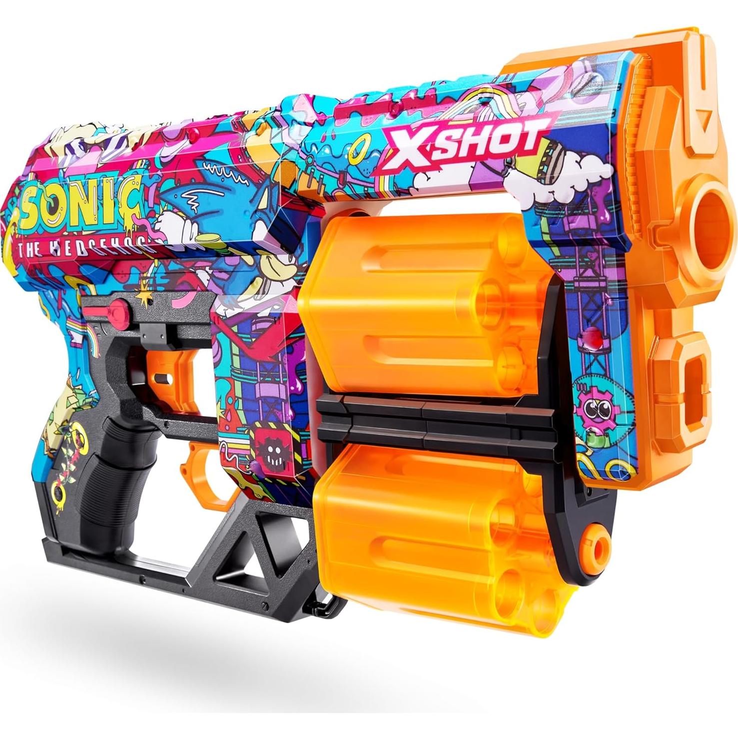 X-Shot Skins Dread Blaster Robotnik con 24 Dardos - ZURU