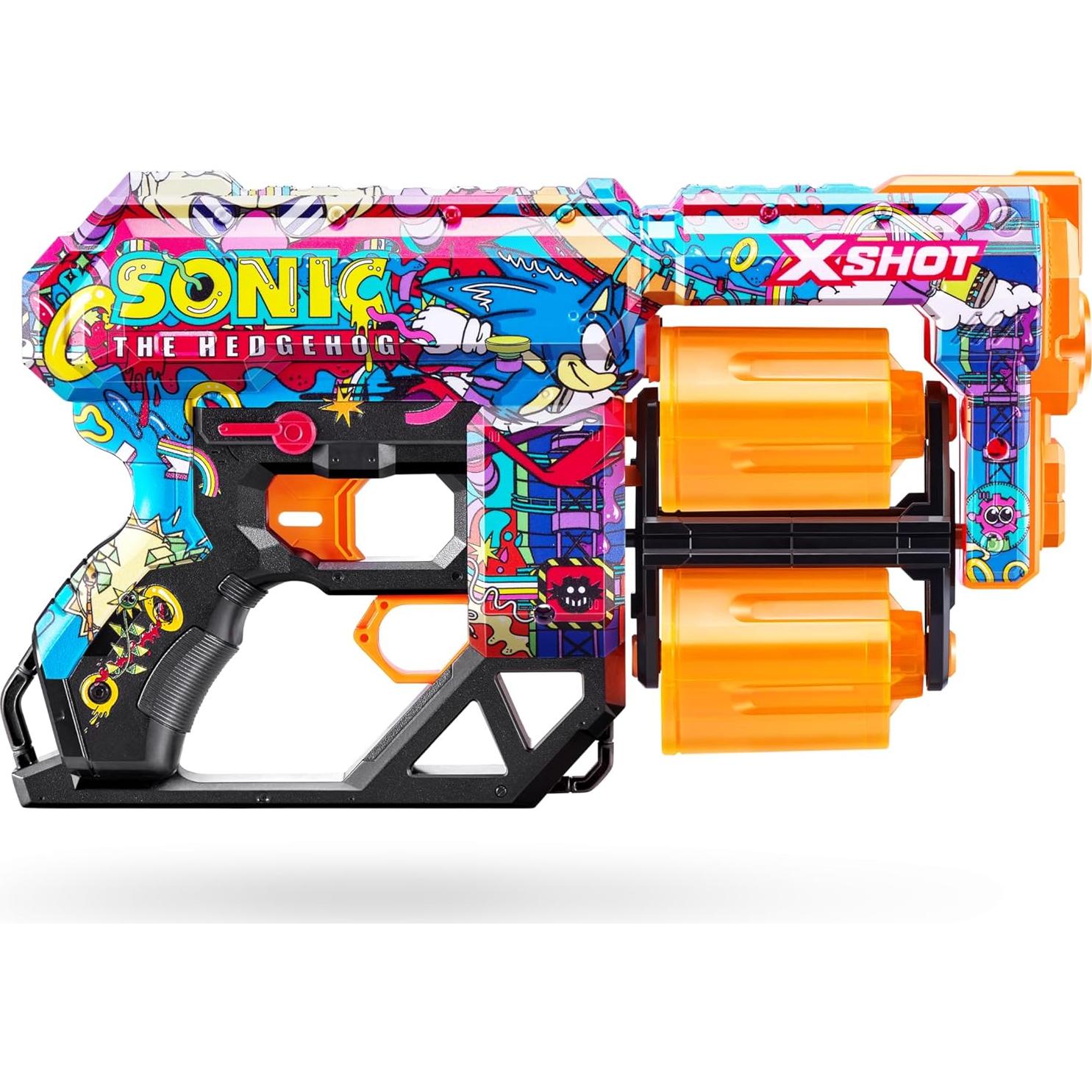 X-Shot Skins Dread Blaster Robotnik con 24 Dardos - ZURU