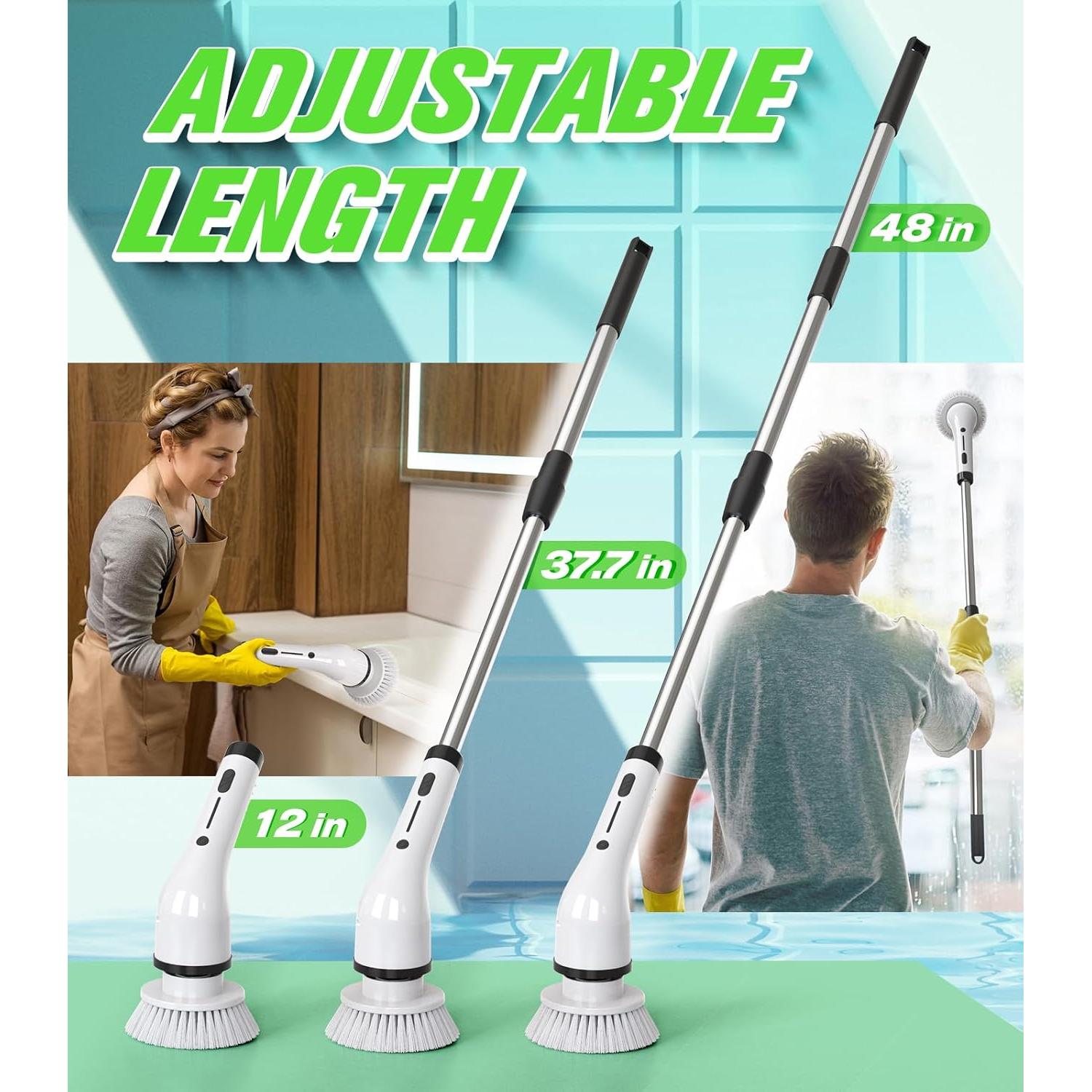 Limpiador Eléctrico Giratorio ShuxT 1.12 kg IPX5 9 Cabezas