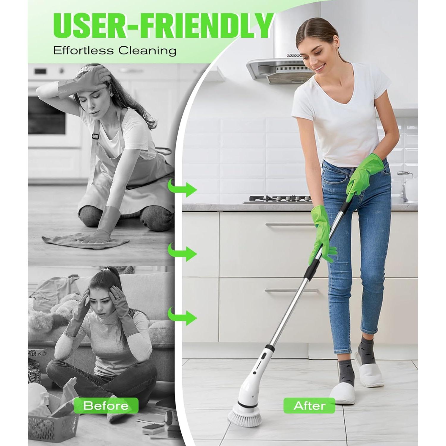 Limpiador Eléctrico Giratorio ShuxT 1.12 kg IPX5 9 Cabezas