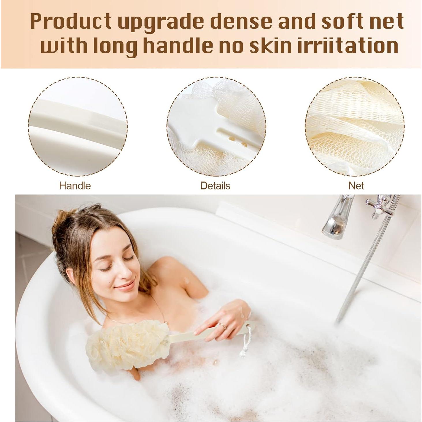 Cepillo de Espalda Ducha PIPUHA 2 Pack Lufa Exfoliante