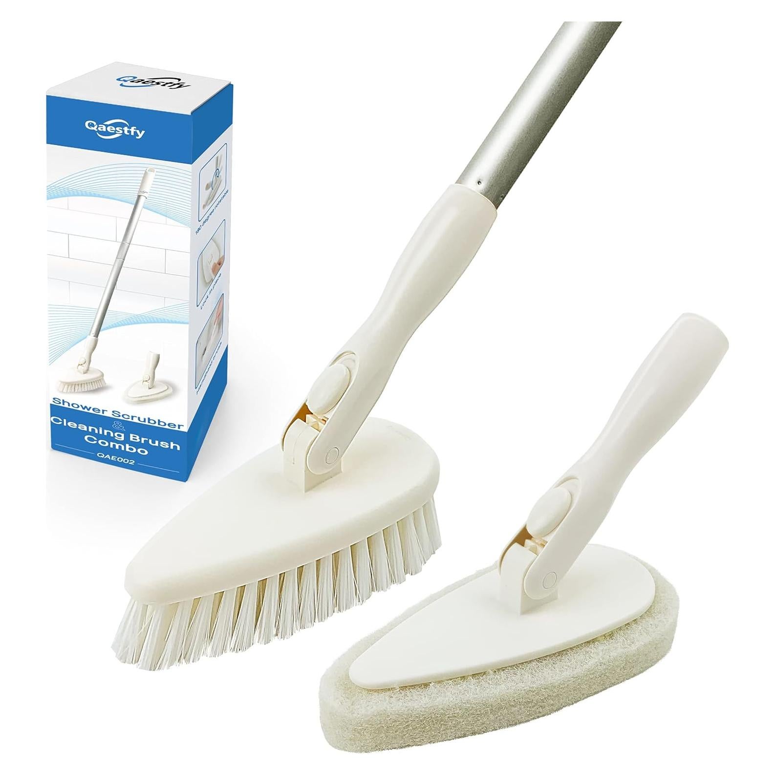 Cepillo Limpiador de Ducha Qaestfy 129,54 cm Mango Ajustable