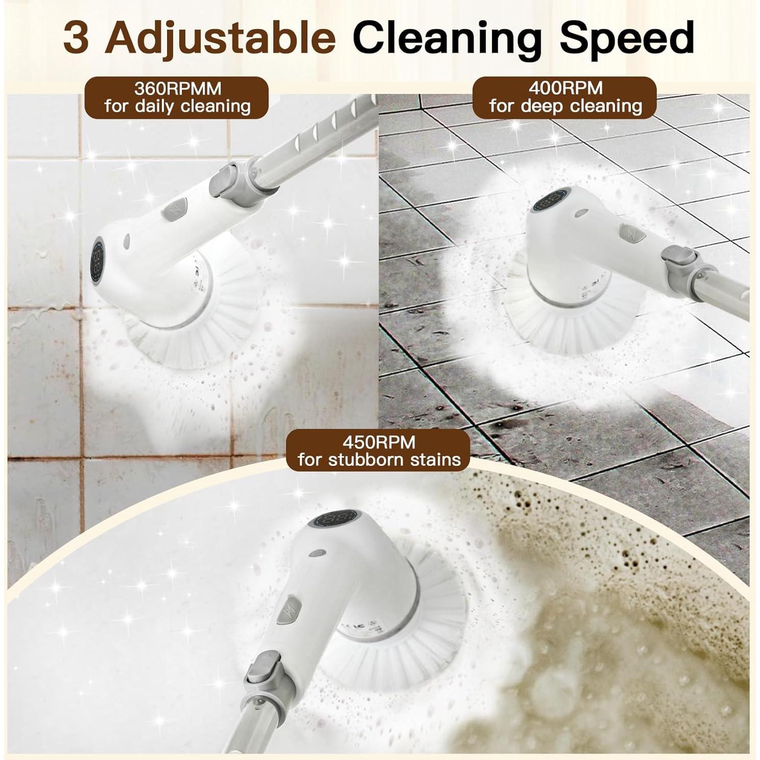 Limpiador Eléctrico Clelifove con 8 Cabezas y 3 Velocidades