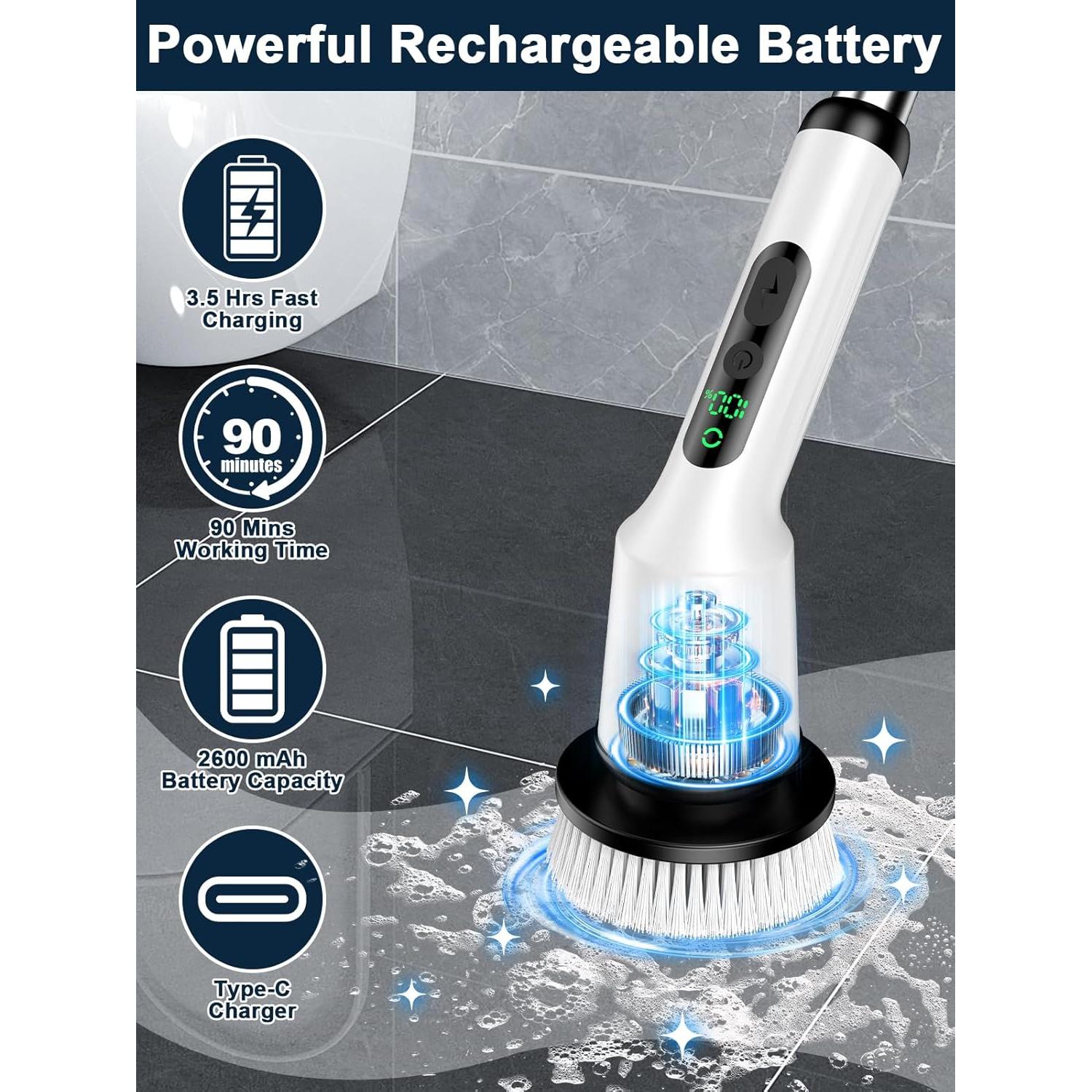 Limpiador Eléctrico de Espín CTMAST con 4 Cabezas y IPX7