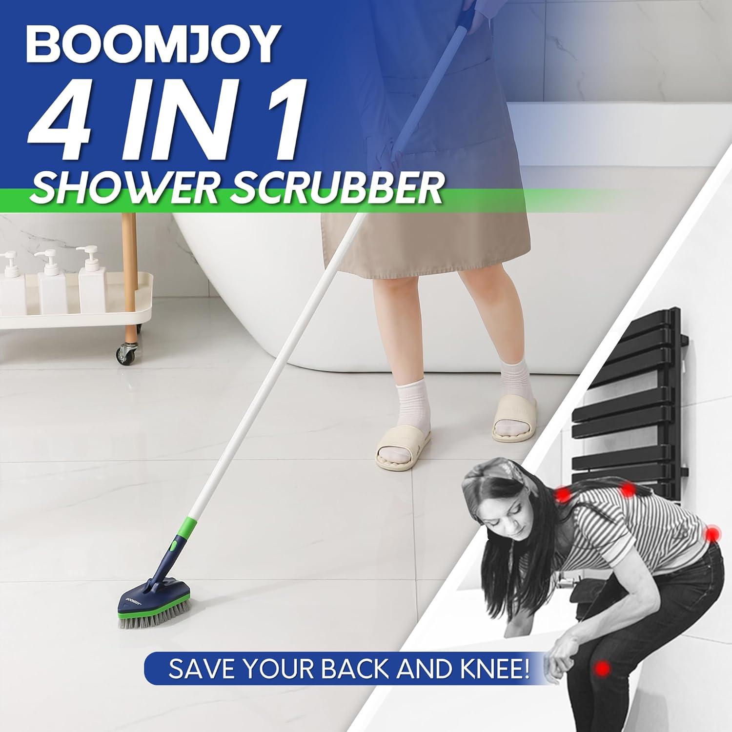BOOMJOY Cepillo de Limpieza 4 en 1 para Ducha 147 cm