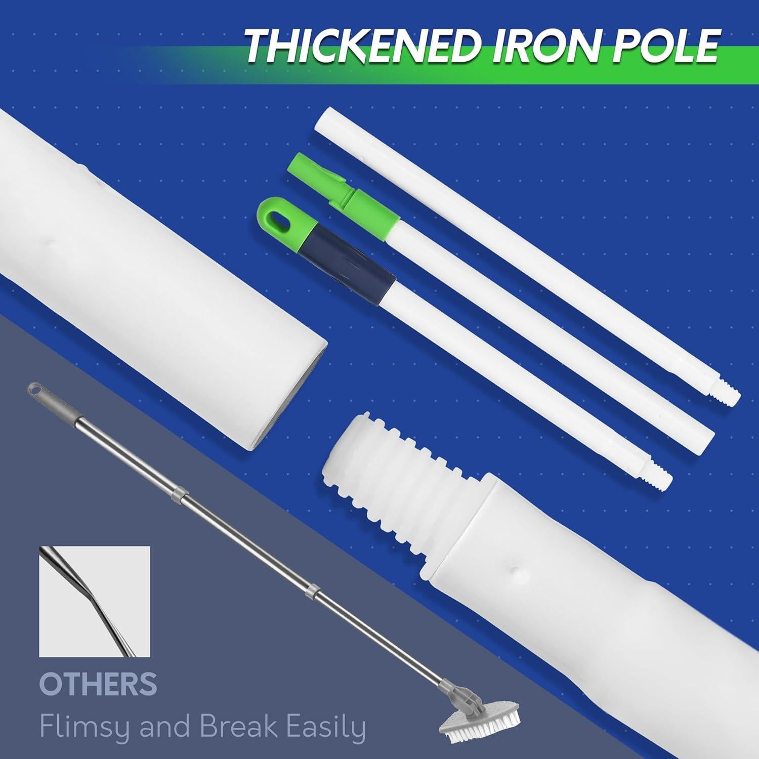 BOOMJOY Cepillo de Limpieza 4 en 1 para Ducha 147 cm