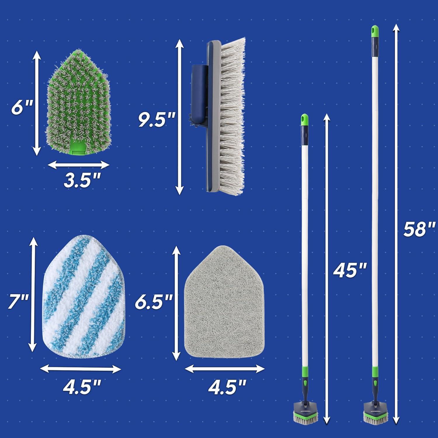 BOOMJOY Cepillo de Limpieza 4 en 1 para Ducha 147 cm