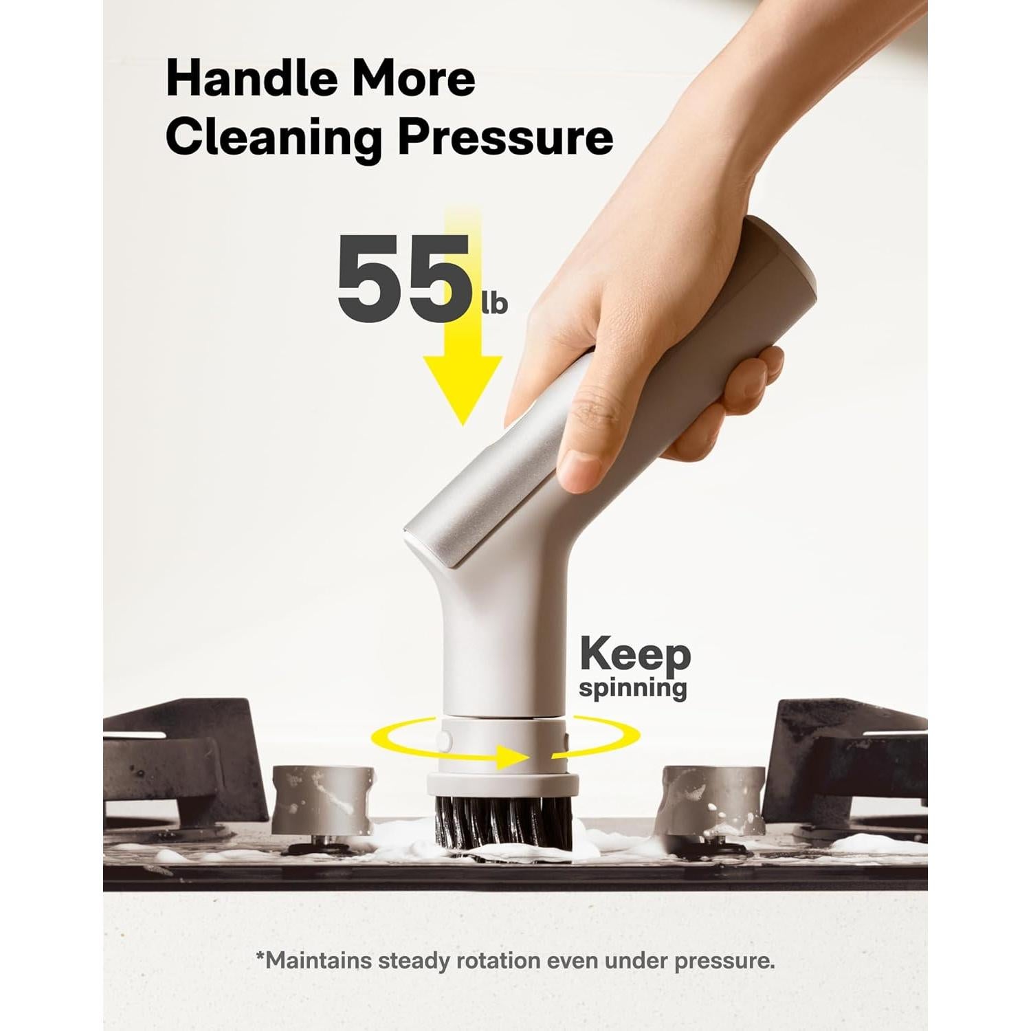 Cepillo Eléctrico Giratorio HOTO IPX7 9 Cabezas 0.95 kg