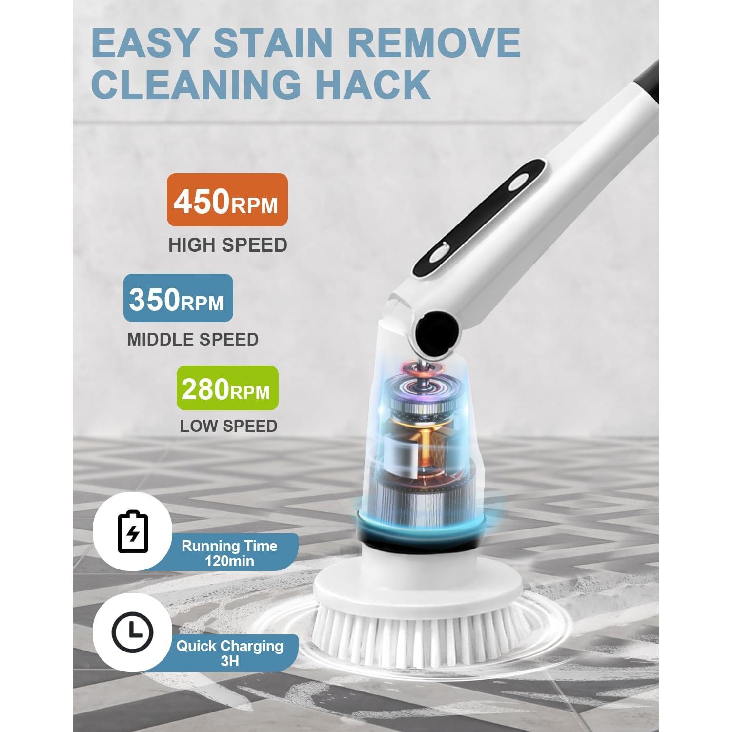 Cepillo Eléctrico Giratorio IEZFIX X03 3 Velocidades 450RPM