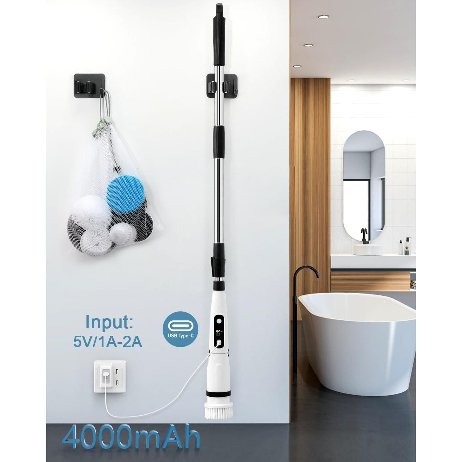 Cepillo Eléctrico Giratorio IEZFIX X03 3 Velocidades 450RPM