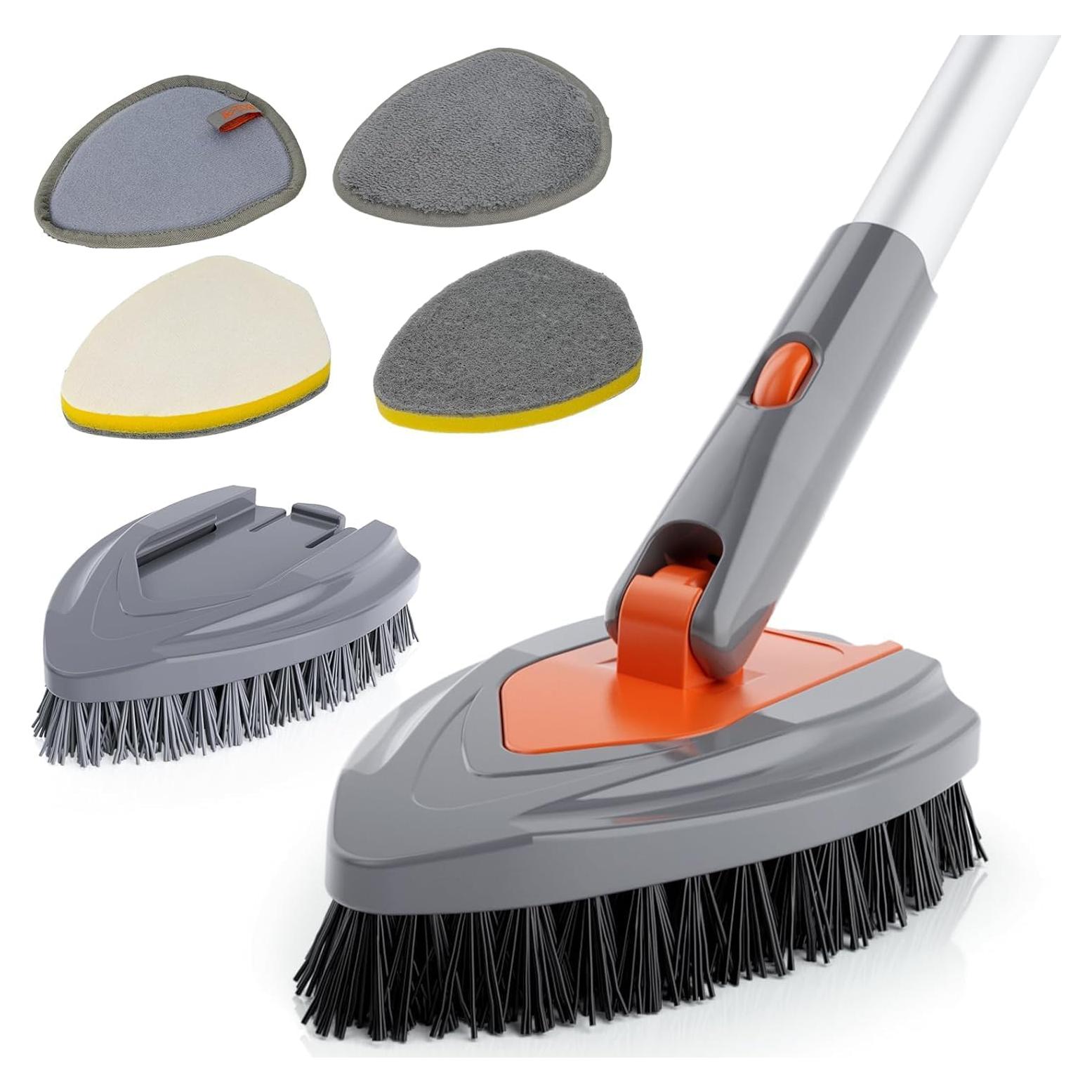 Cepillo de Baño Eazer 4 en 1 con Mango Extensible 128 cm