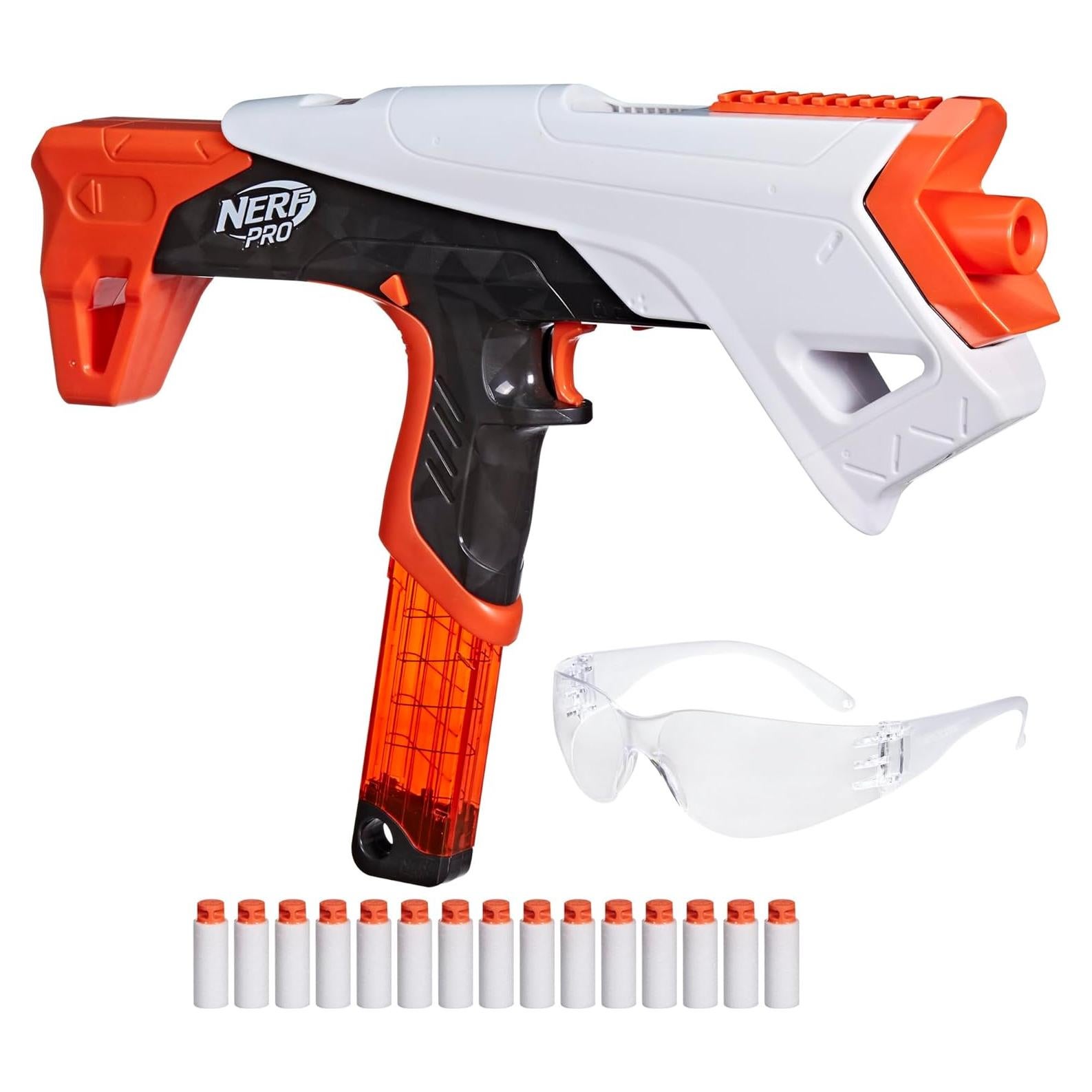 Blaster Nerf Pro Torrent 15 Dardos 150 FPS para 14+