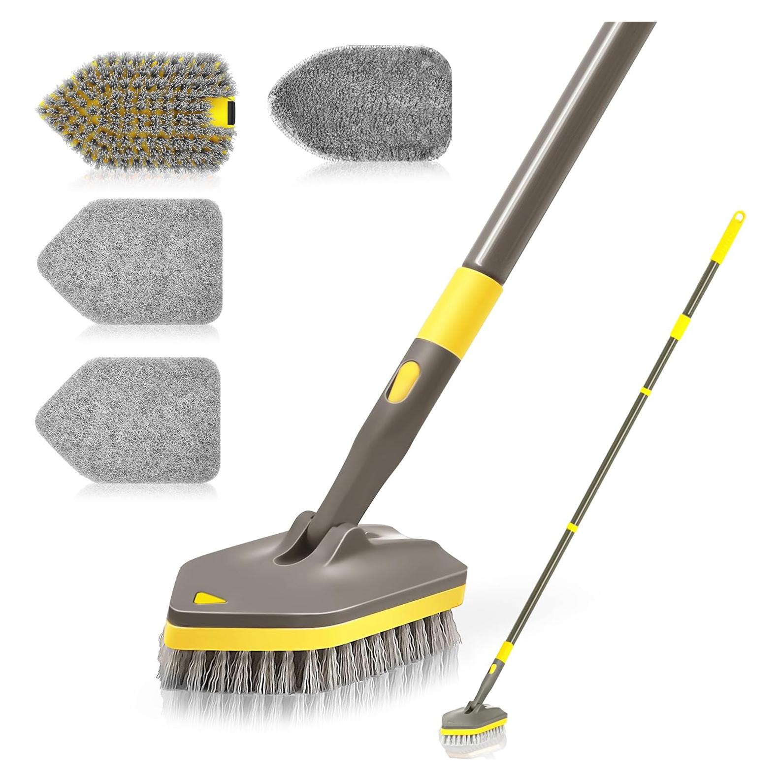 Cepillo Limpiador de Ducha NEWE, Mango Telescópico 142 cm