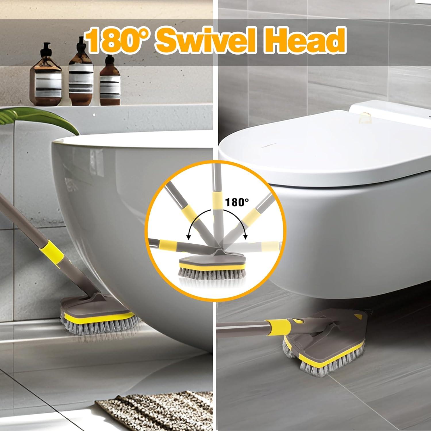 Cepillo Limpiador de Ducha NEWE, Mango Telescópico 142 cm