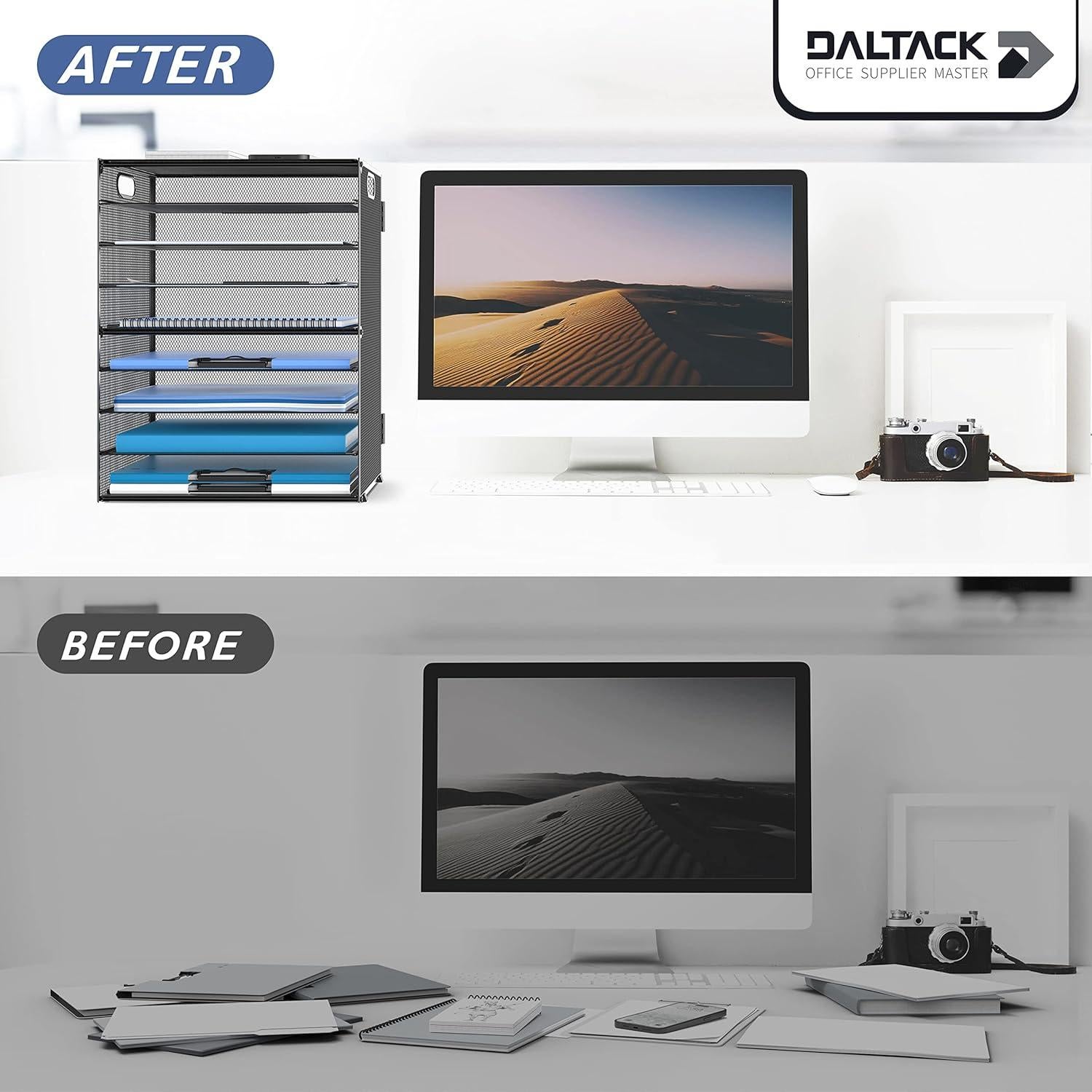 Organizador de Escritorio DALTACK 9 Niveles Negro Ajustable