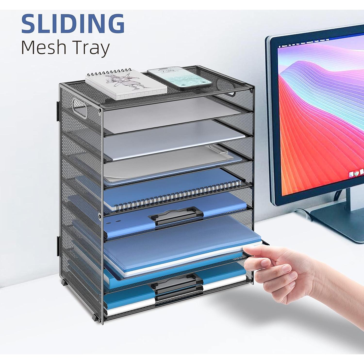 Organizador de Escritorio DALTACK 9 Niveles Negro Ajustable