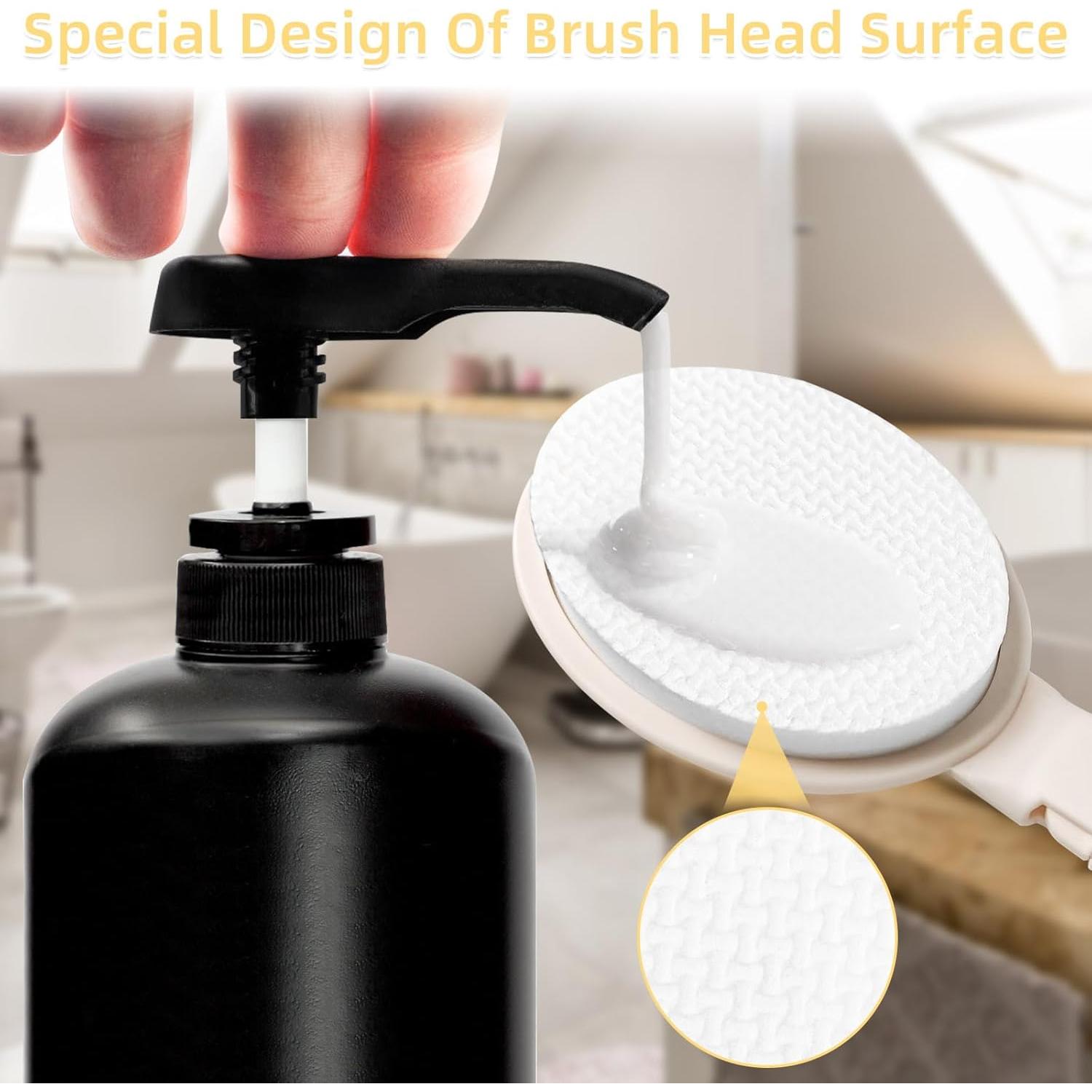 Cepillo de Ducha LFJ 48 cm con Mango Largo y 3 Accesorios