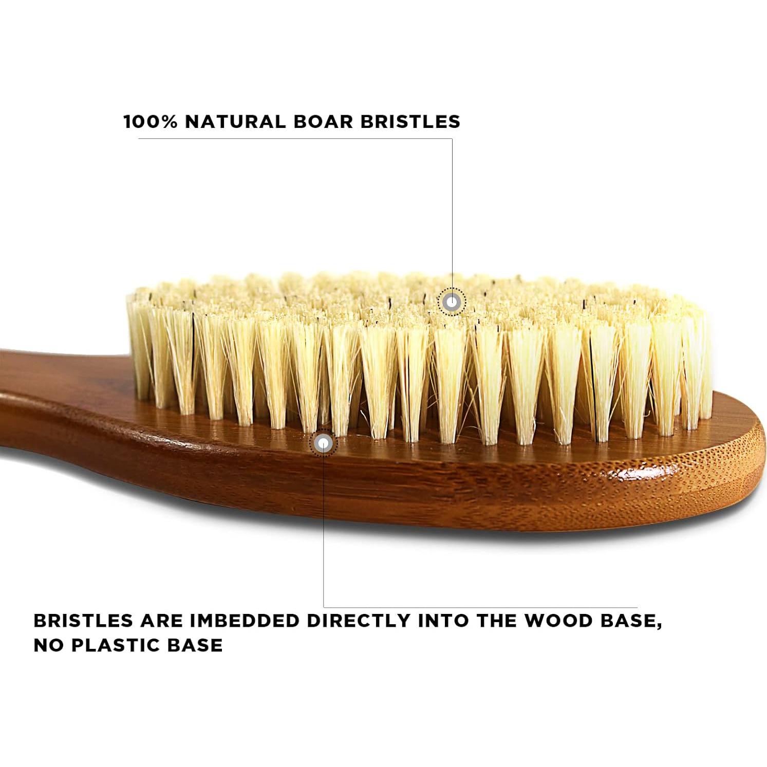 Cepillo de Baño ICANdOIT Cerdas de Jabalí 45 cm Antideslizante