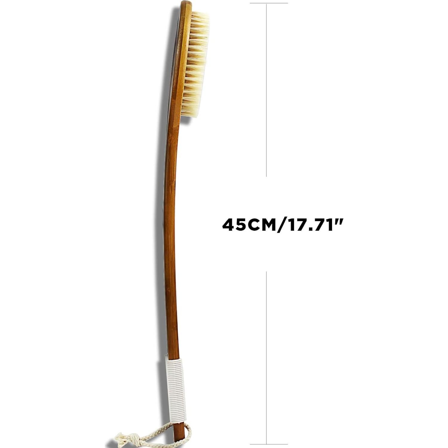 Cepillo de Baño ICANdOIT Cerdas de Jabalí 45 cm Antideslizante