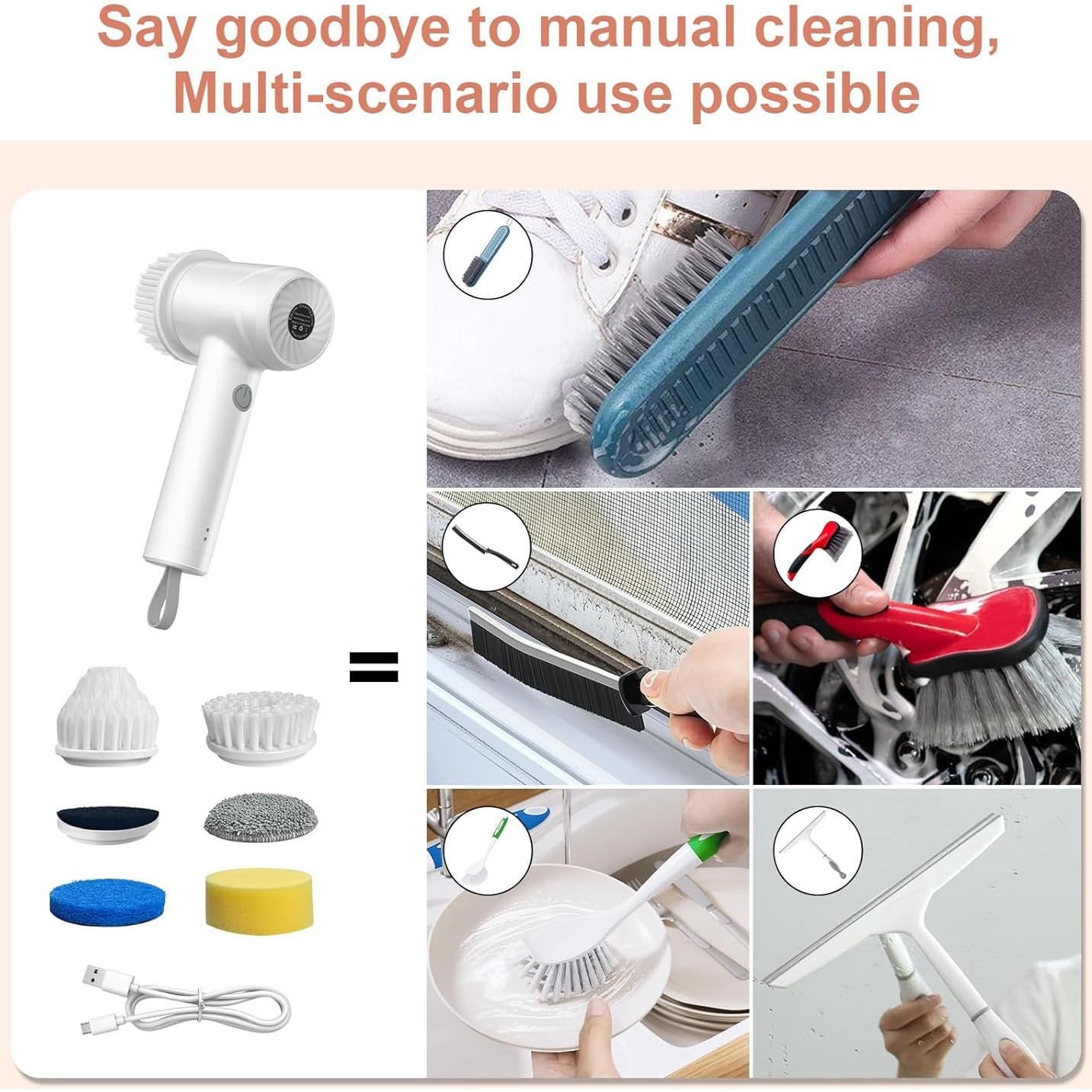 Cepillo de limpieza eléctrico IYGLKD IPX7 6 en 1 recargable