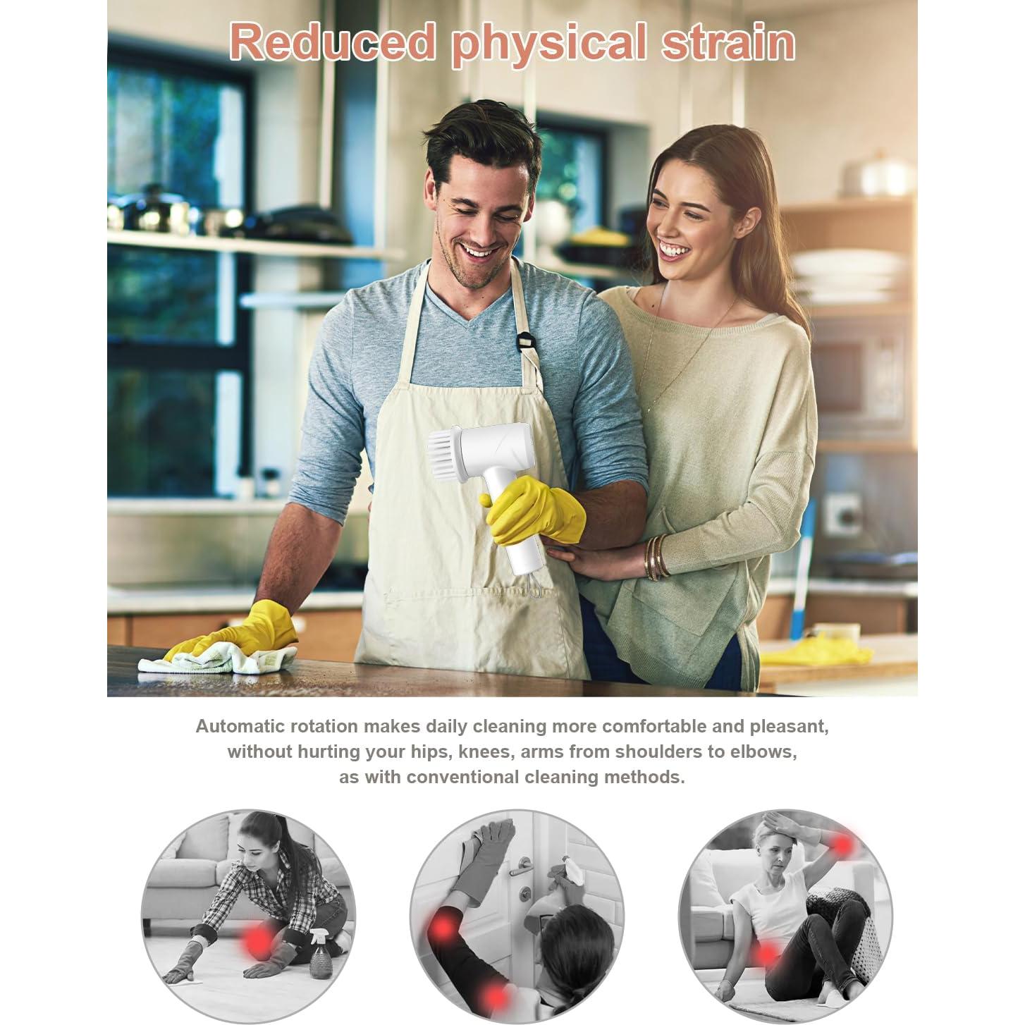 Cepillo de limpieza eléctrico IYGLKD IPX7 6 en 1 recargable