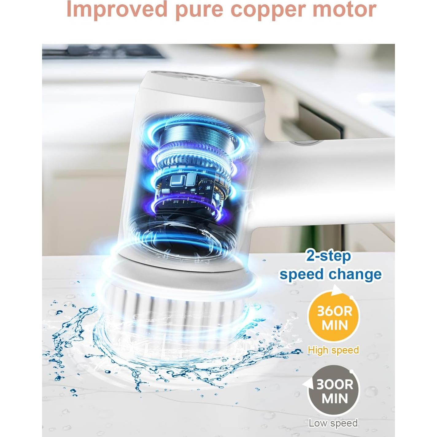 Cepillo de limpieza eléctrico IYGLKD IPX7 6 en 1 recargable