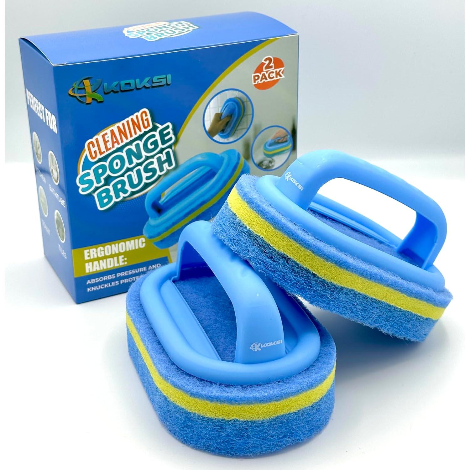 Juego de 2 cepillos de limpieza KOKSI con mango ergonómico