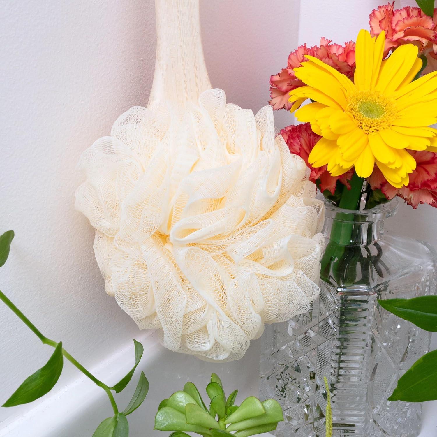 Cepillo de Baño EcoTools EcoPouf con Mango Largo Ecológico