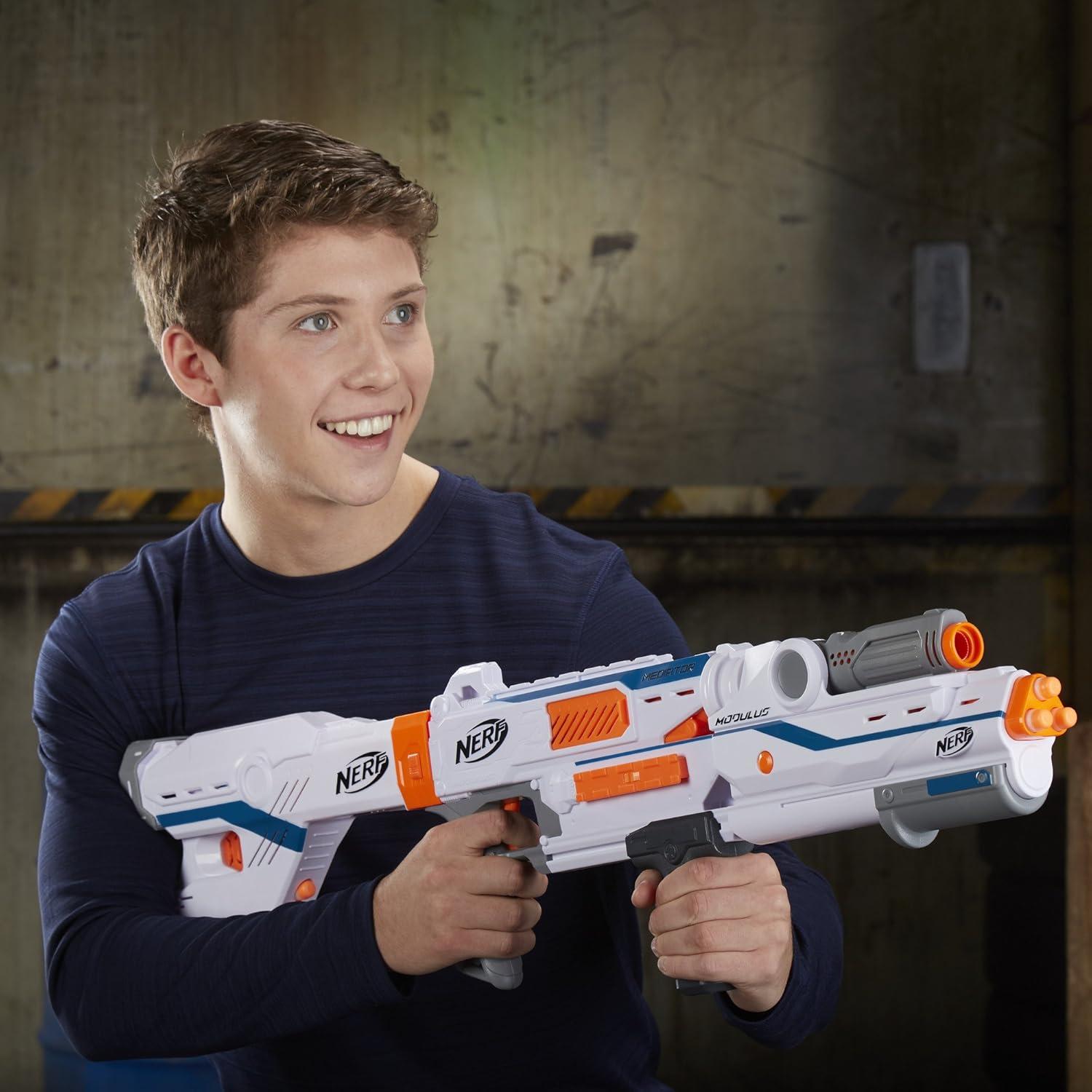 Nerf Modulus Mediator Blaster 6 Dardos Acción Rápida