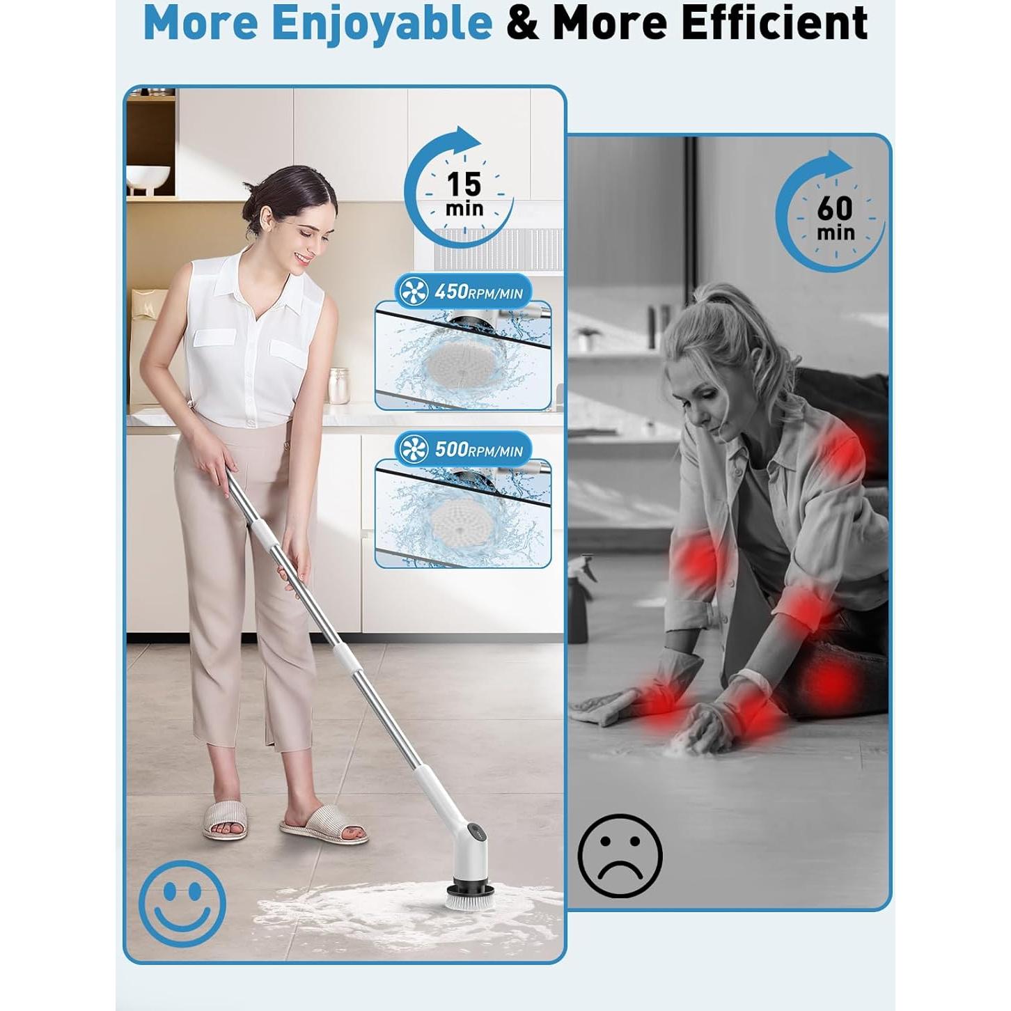 Limpiador Eléctrico CTMAST con Mango Extensible 135 cm