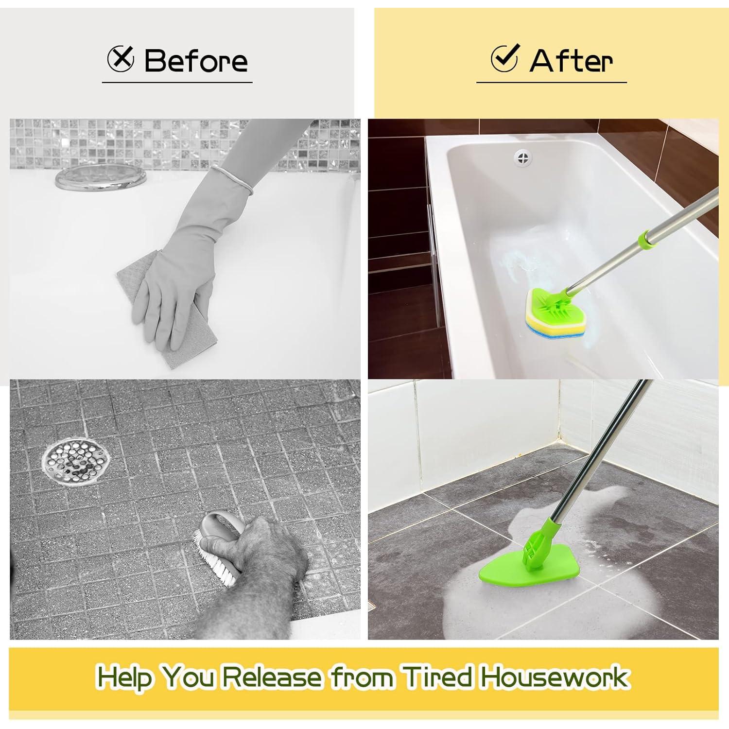 Cepillo de limpieza 2 en 1 Chengu con mango largo 90 cm