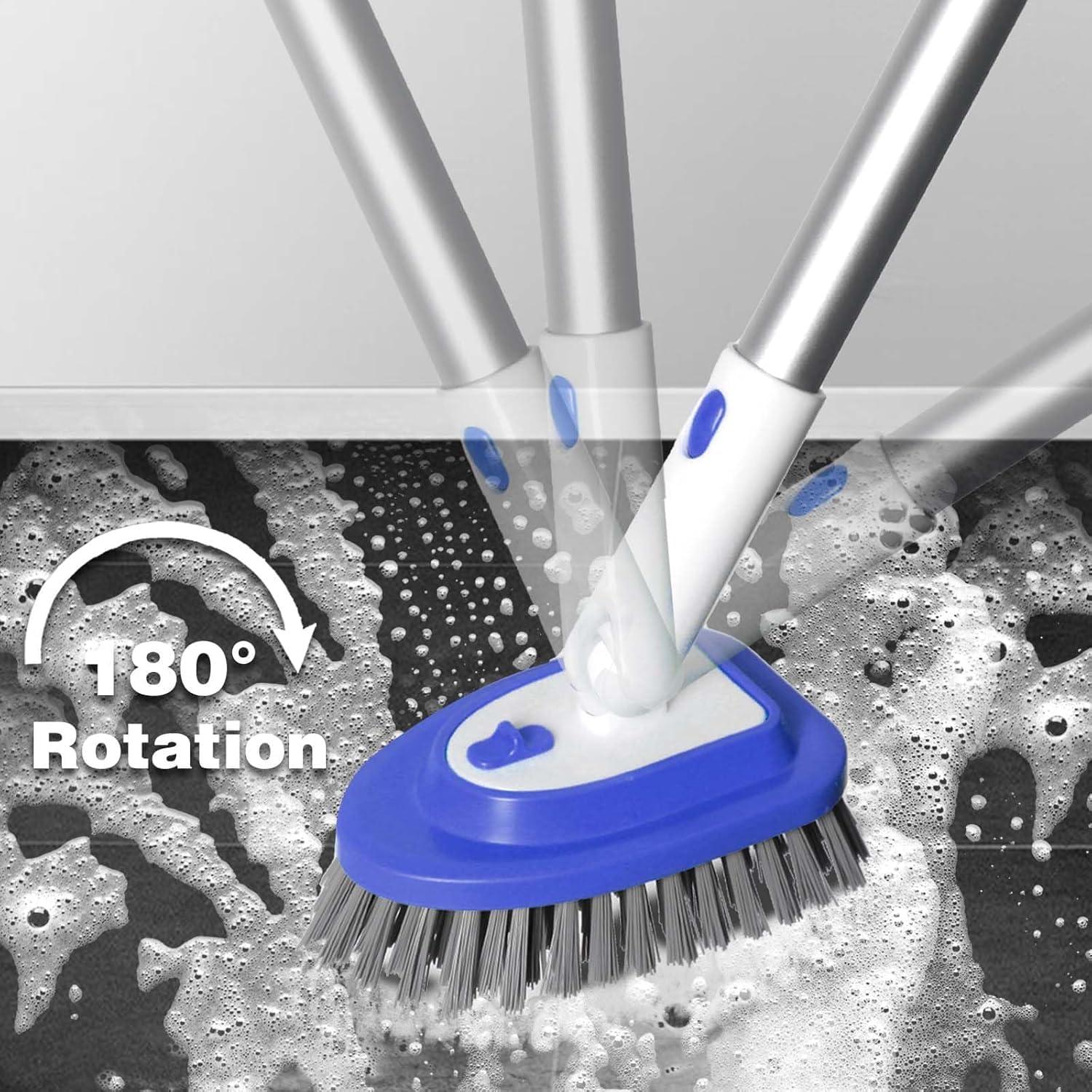 Cepillo de limpieza 3 en 1 Bryquelin con mango largo 147 cm